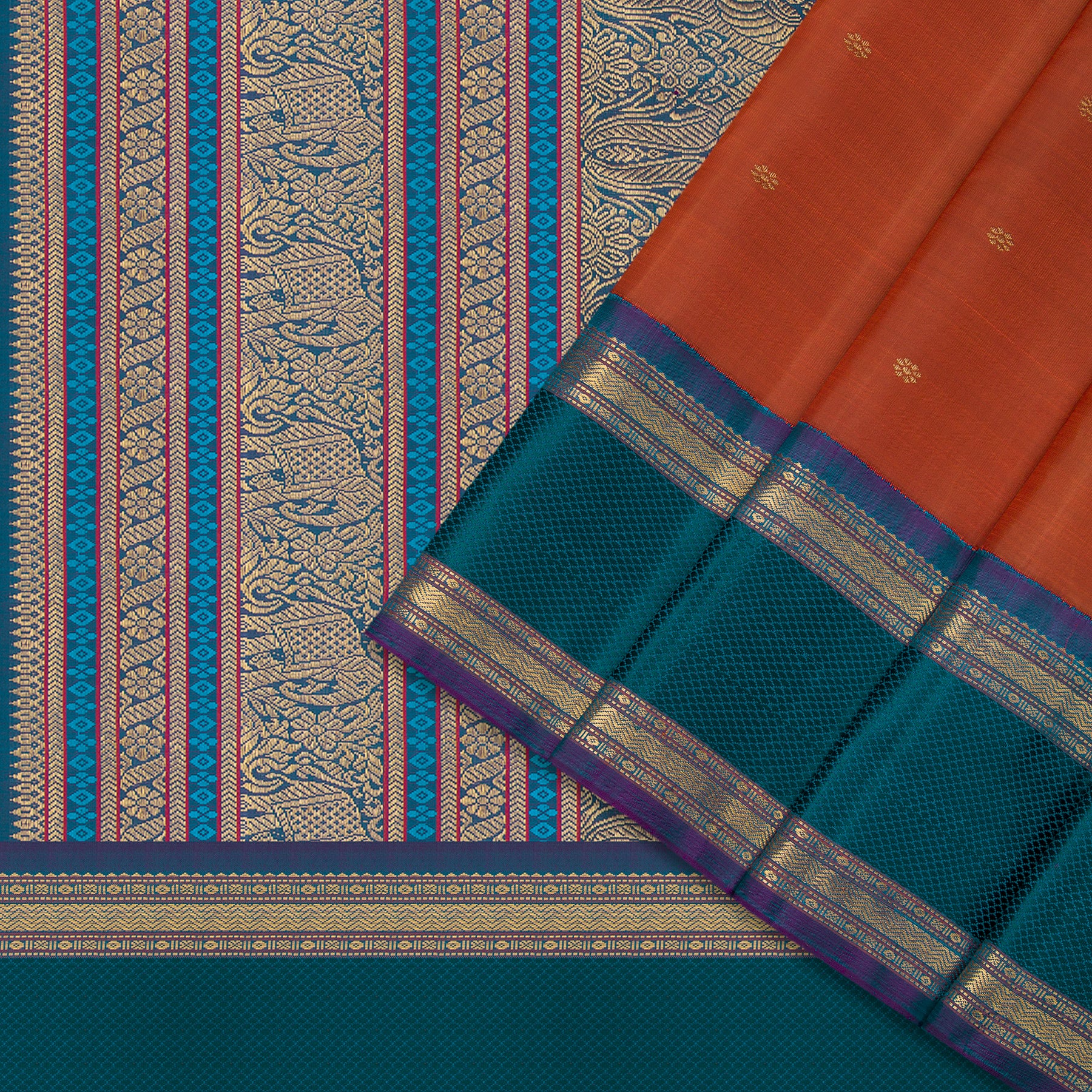 Kanakavalli Kanjivaram Silk Sari 24-040-HS001-02438 - Cover View