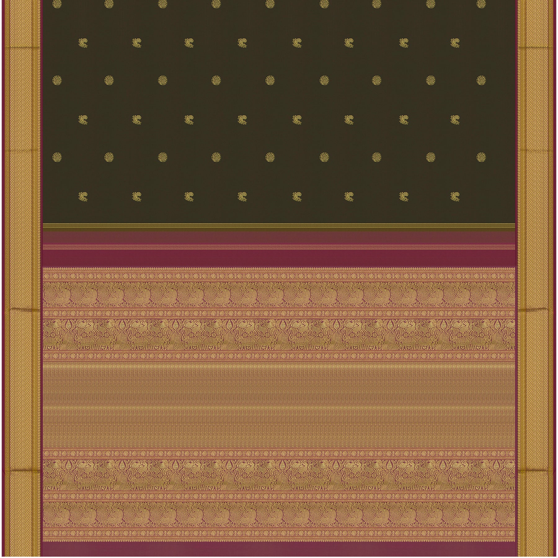 Kanakavalli Kanjivaram Silk Sari 24-040-HS001-02450 - Full View