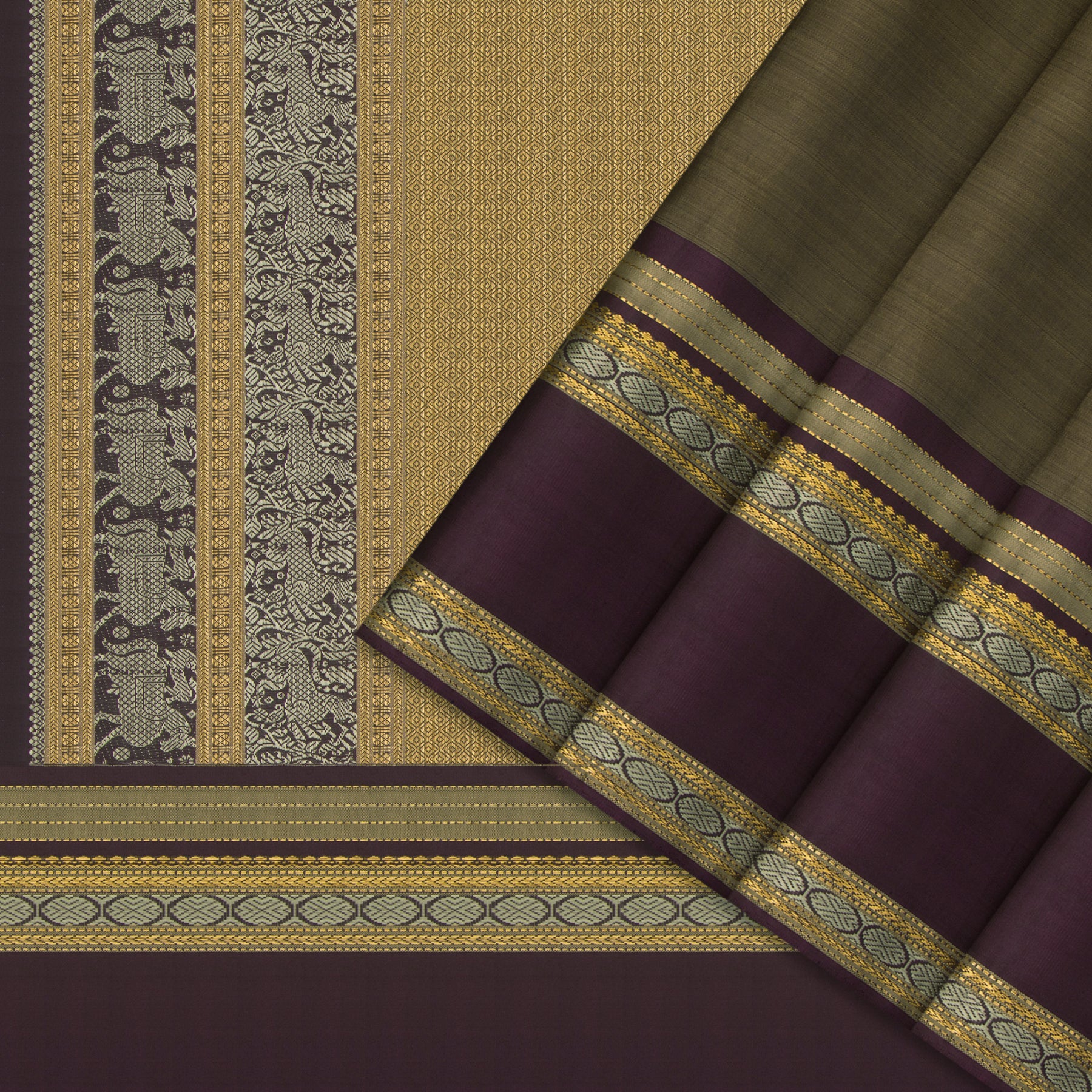 Kanakavalli Kanjivaram Silk Sari 24-040-HS001-02452 - Cover View