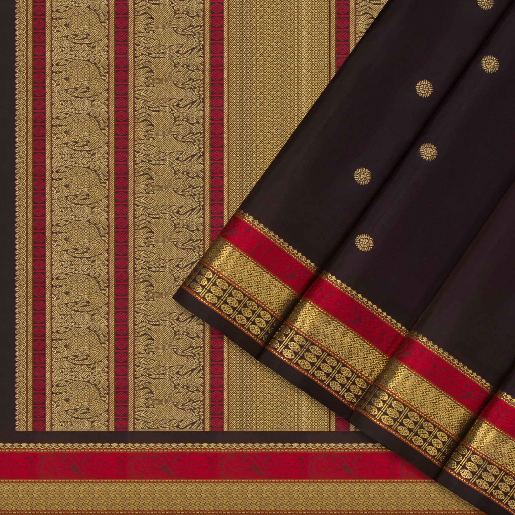 Kanakavalli Kanjivaram Silk Sari 24-040-HS001-02461 - Cover View