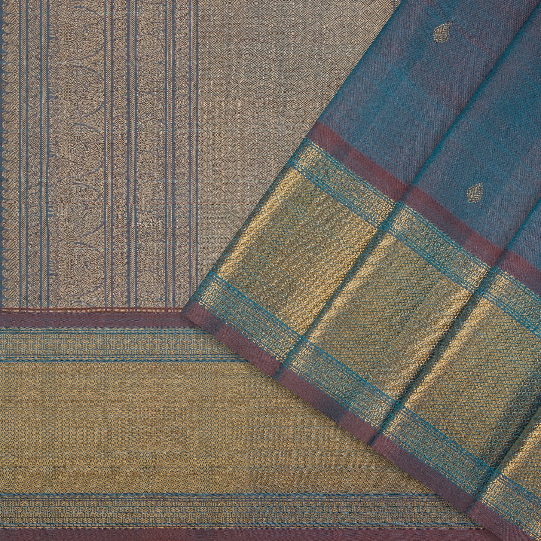 Kanakavalli Kanjivaram Silk Sari 24-040-HS001-02470 - Cover View