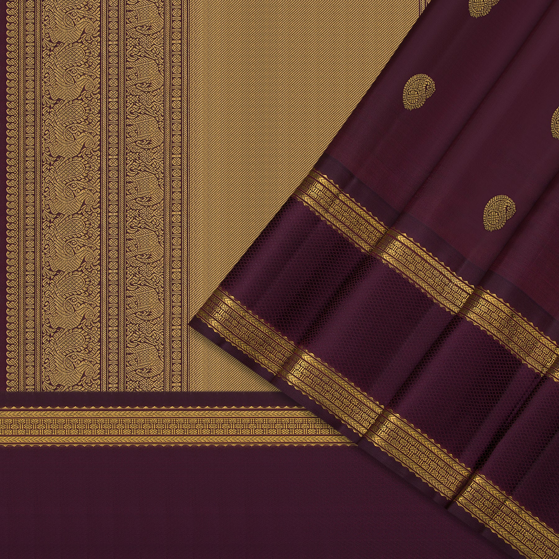 Kanakavalli Kanjivaram Silk Sari 24-040-HS001-04655 - Cover View