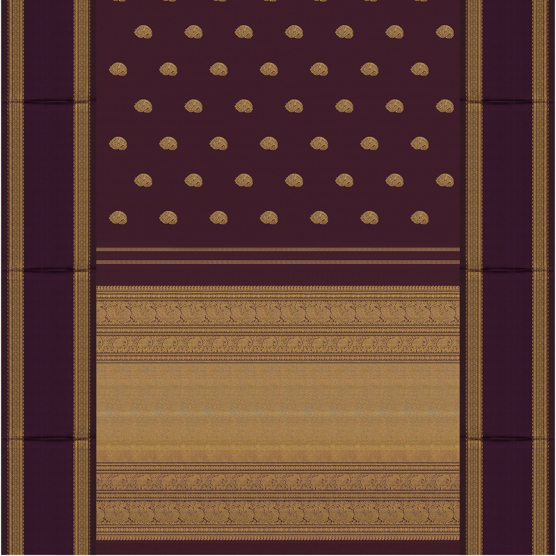 Kanakavalli Kanjivaram Silk Sari 24-040-HS001-04655 - Full View