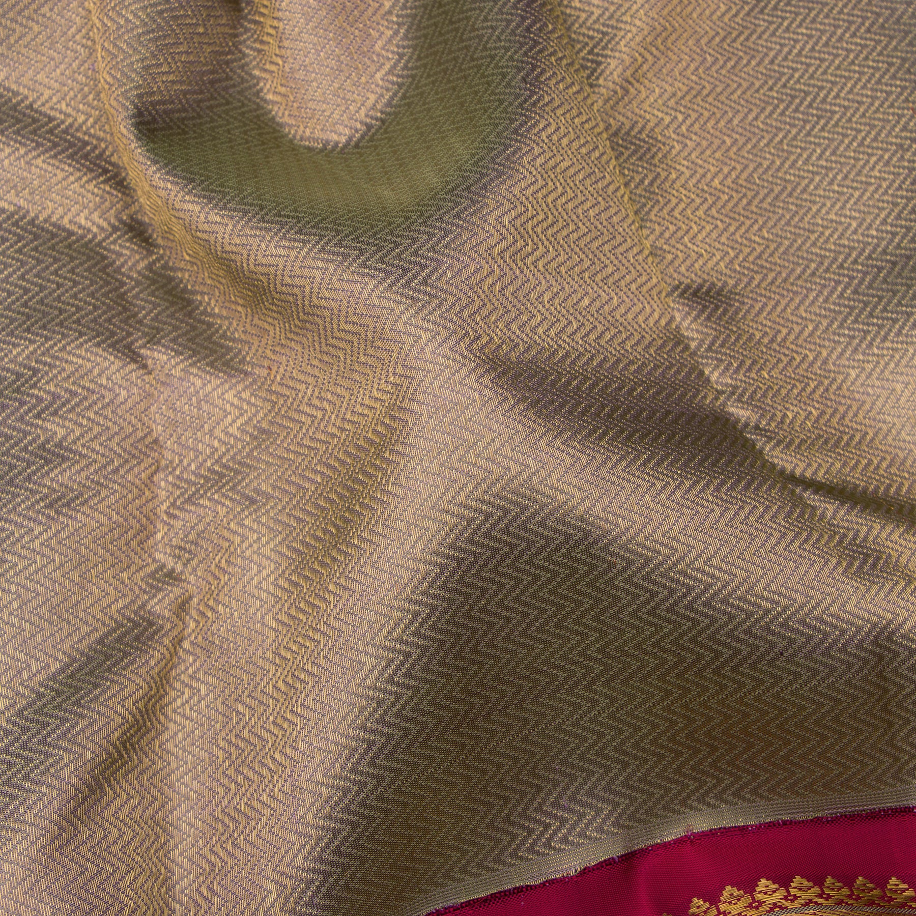 Kanakavalli Kanjivaram Silk Sari 24-040-HS001-04662 - Fabric View