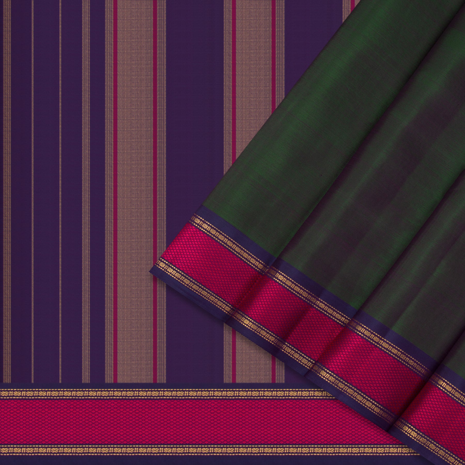 Kanakavalli Kanjivaram Silk Sari 24-040-HS001-04664 - Cover View