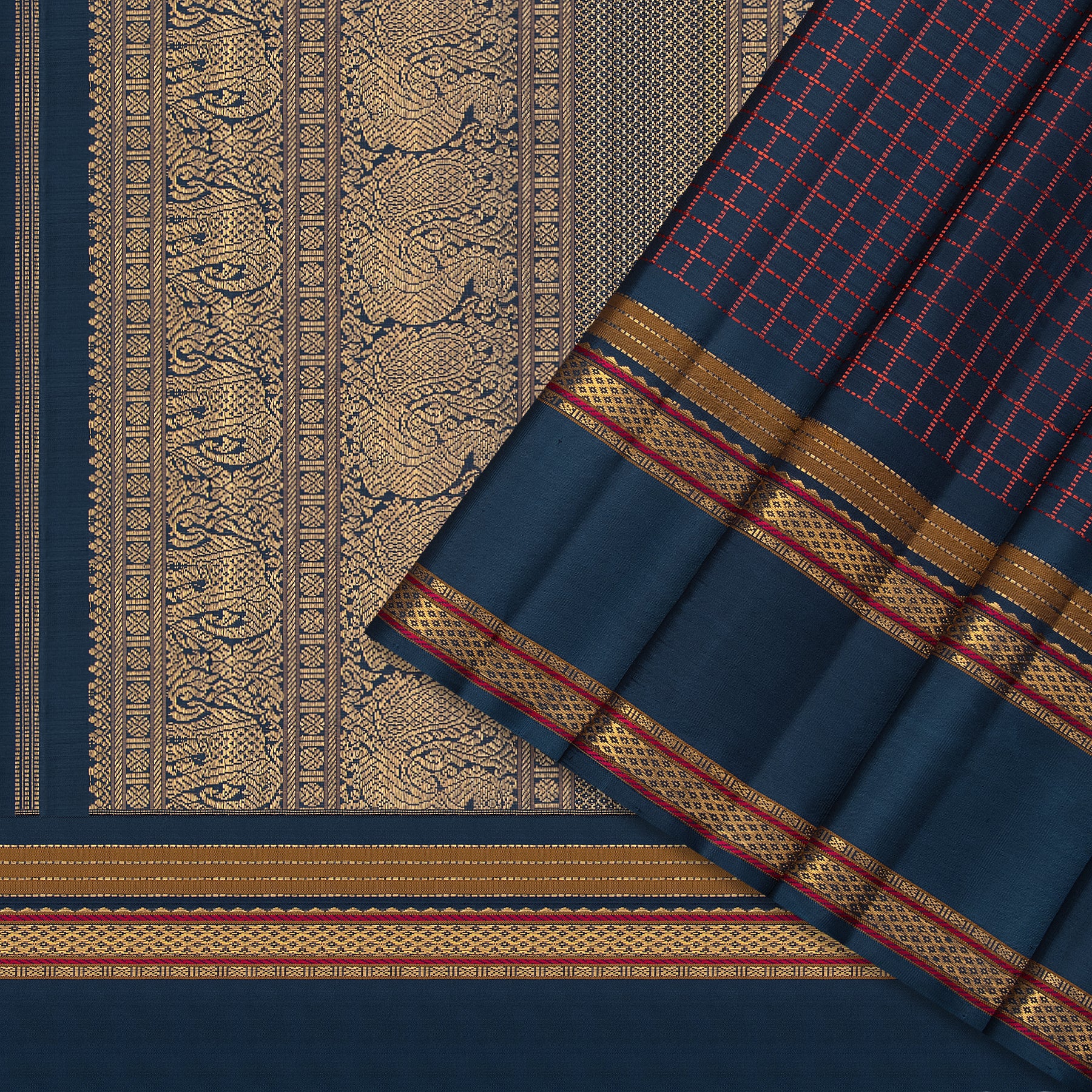 Kanakavalli Kanjivaram Silk Sari 24-040-HS001-04665 - Cover View