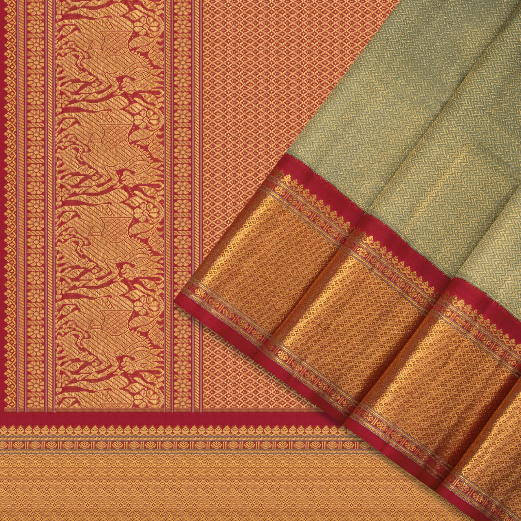 Kanakavalli Kanjivaram Silk Sari 24-040-HS001-04667 - Cover View