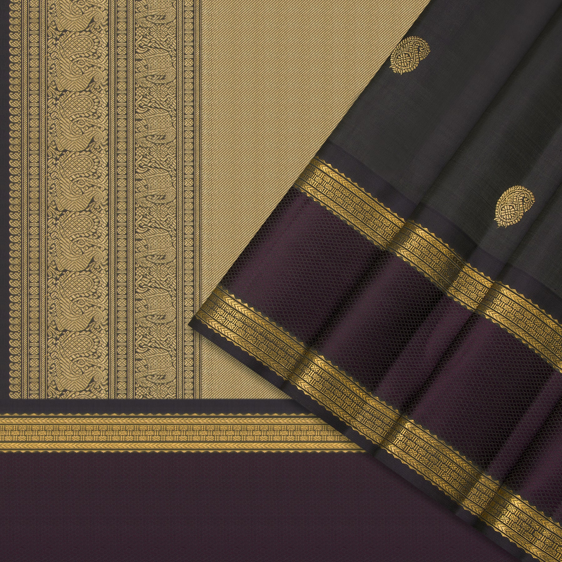 Kanakavalli Kanjivaram Silk Sari 24-040-HS001-04727 - Cover View