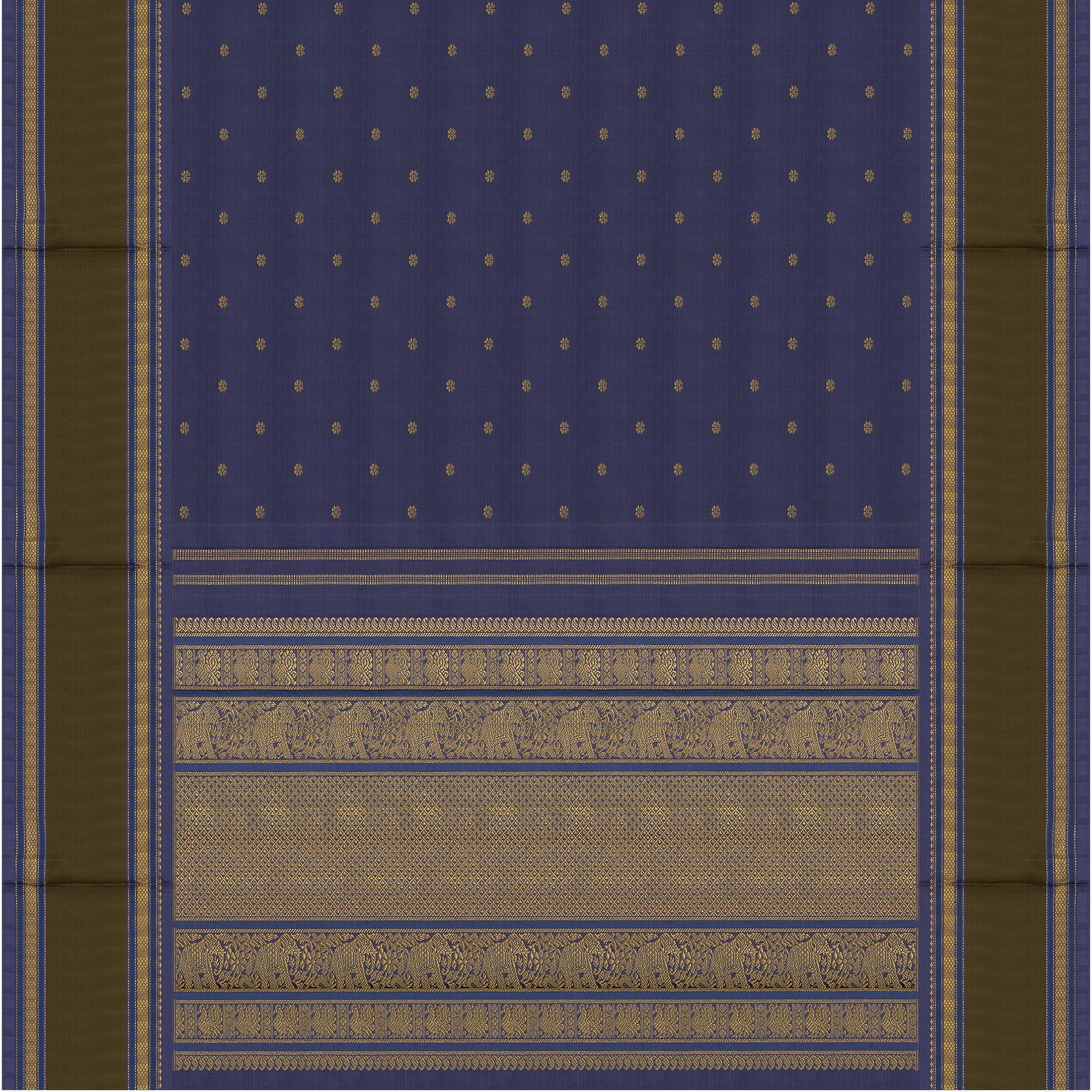 Kanakavalli Kanjivaram Silk Sari 24-040-HS001-05878 - Full View