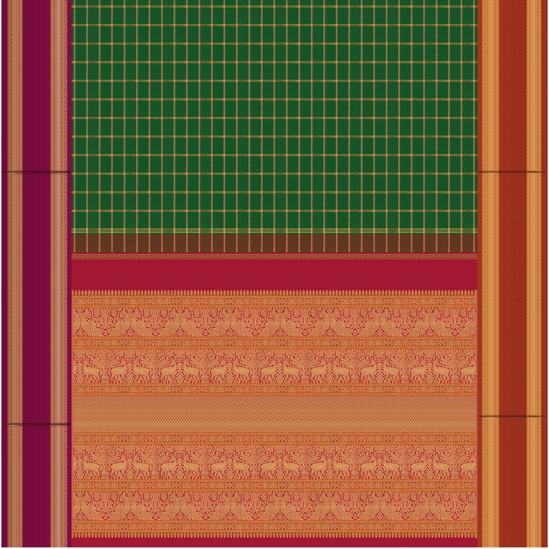 Kanakavalli Kanjivaram Silk Sari 24-040-HS001-06917 - Full View