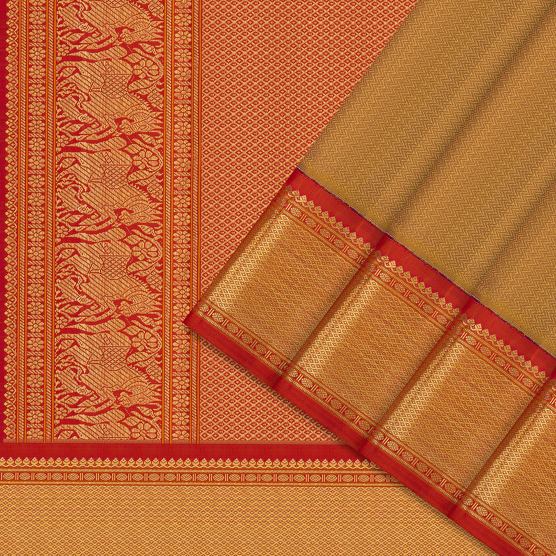 Kanakavalli Kanjivaram Silk Sari 24-040-HS001-06940 - Cover View