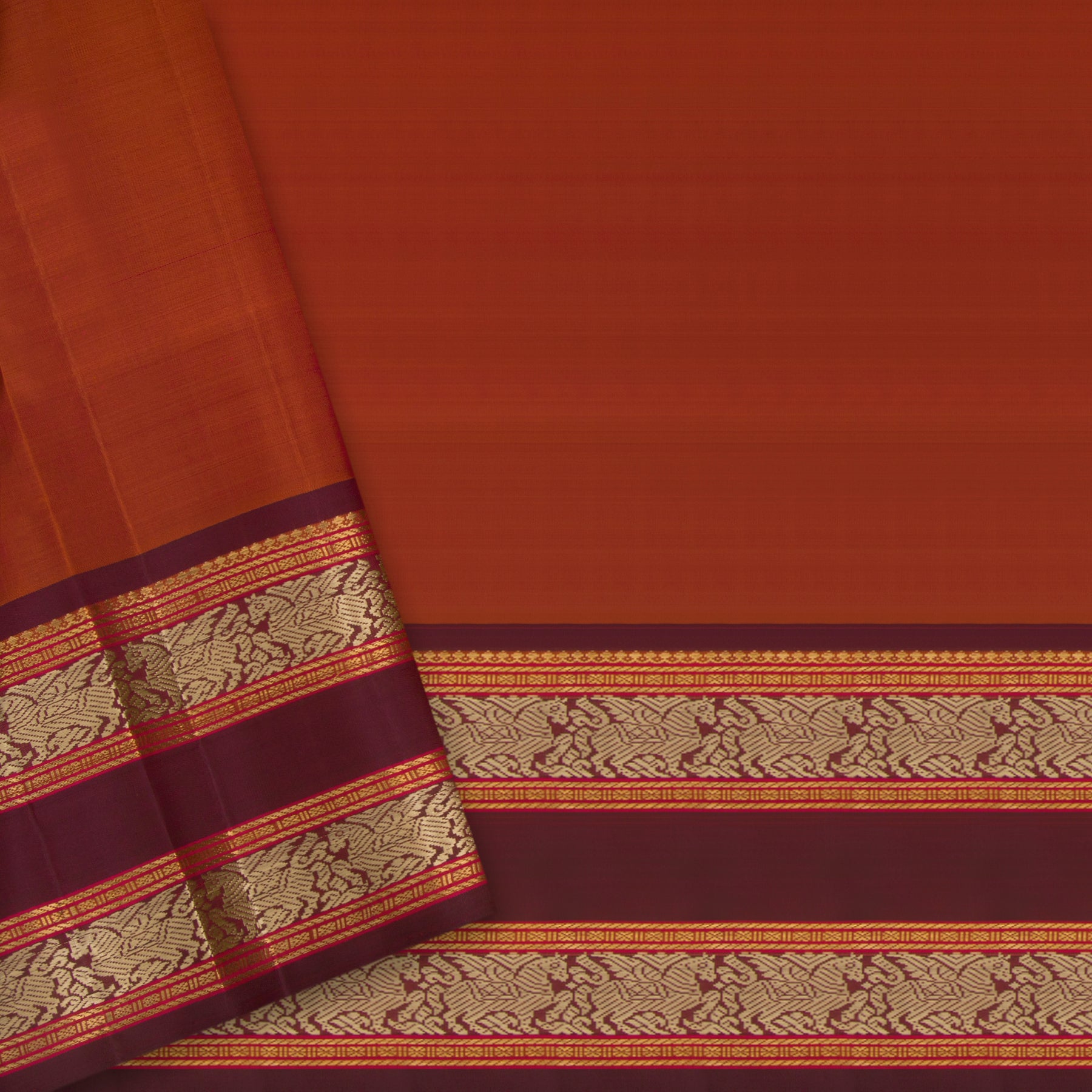 Kanakavalli Kanjivaram Silk Sari 24-040-HS001-08053 - Blouse View