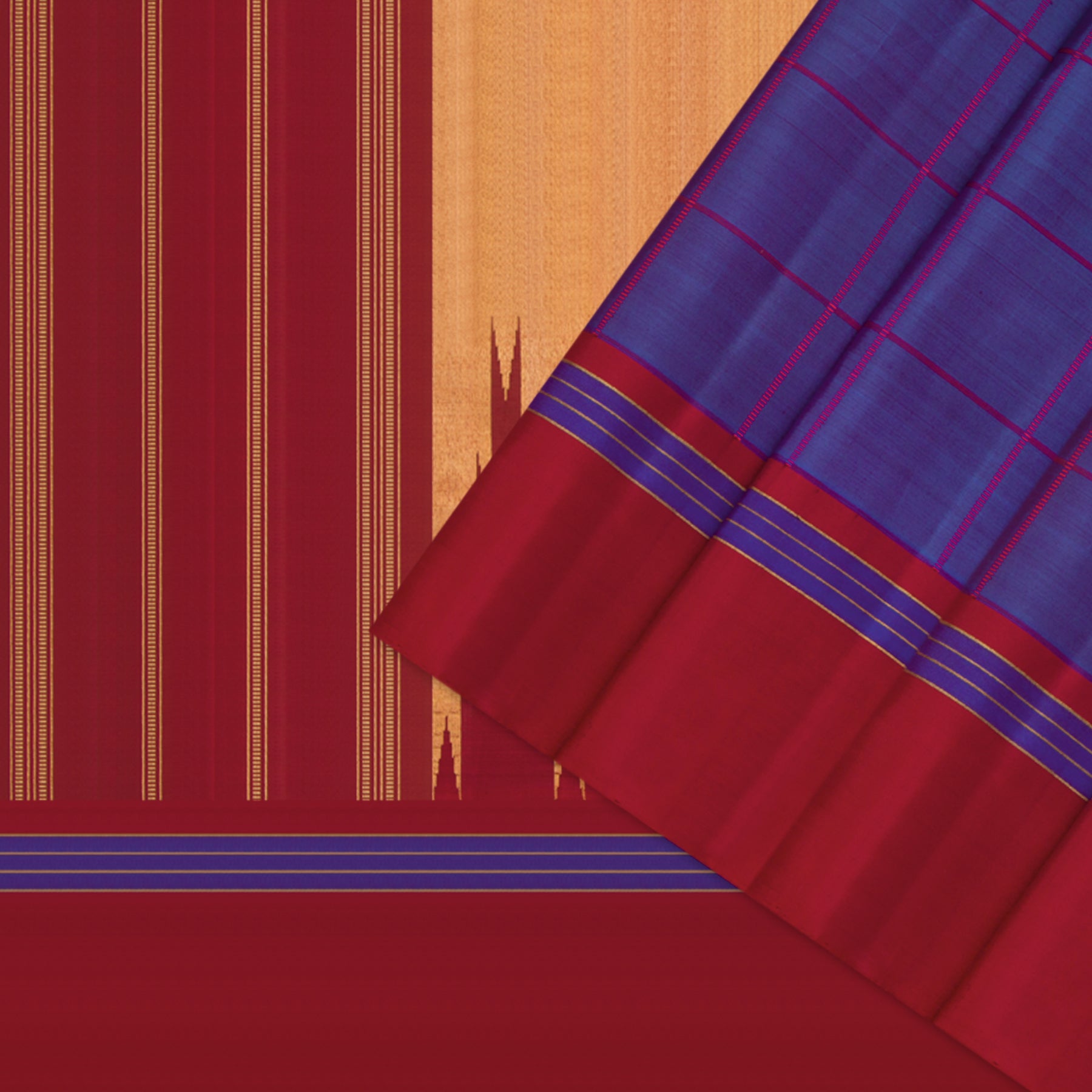 Kanakavalli Kanjivaram Silk Sari 24-040-HS001-08139 - Cover View