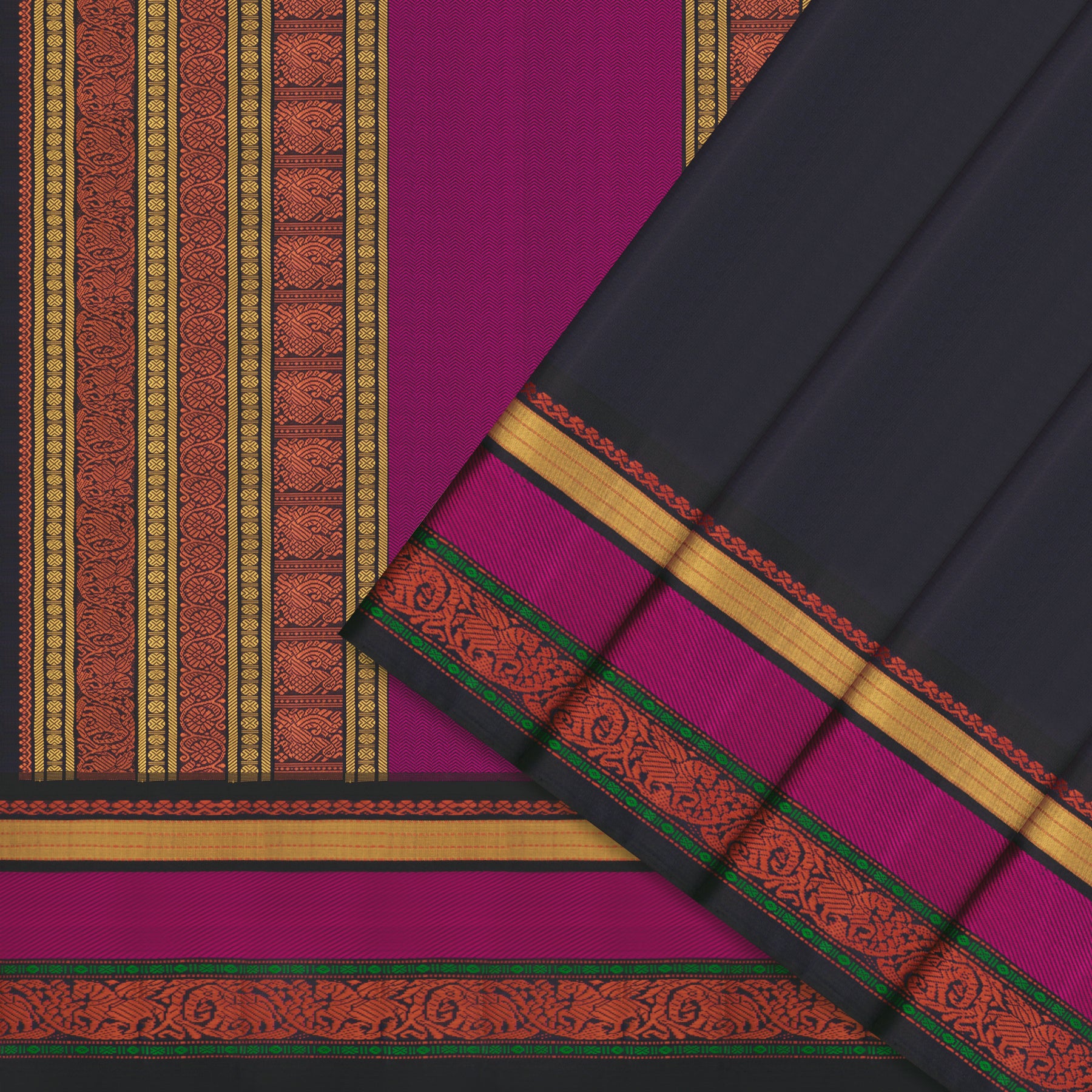 Kanakavalli Kanjivaram Silk Sari 24-040-HS001-08158 - Cover View