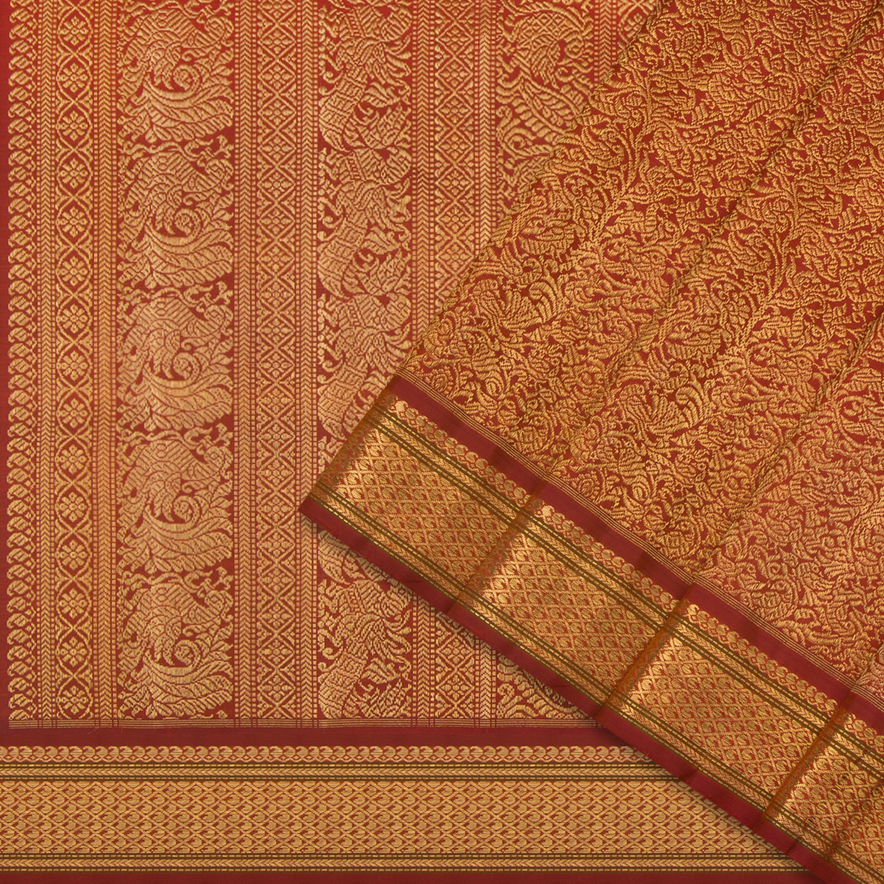 Kanakavalli Kanjivaram Silk Sari 24-040-HS001-08173 - Cover View