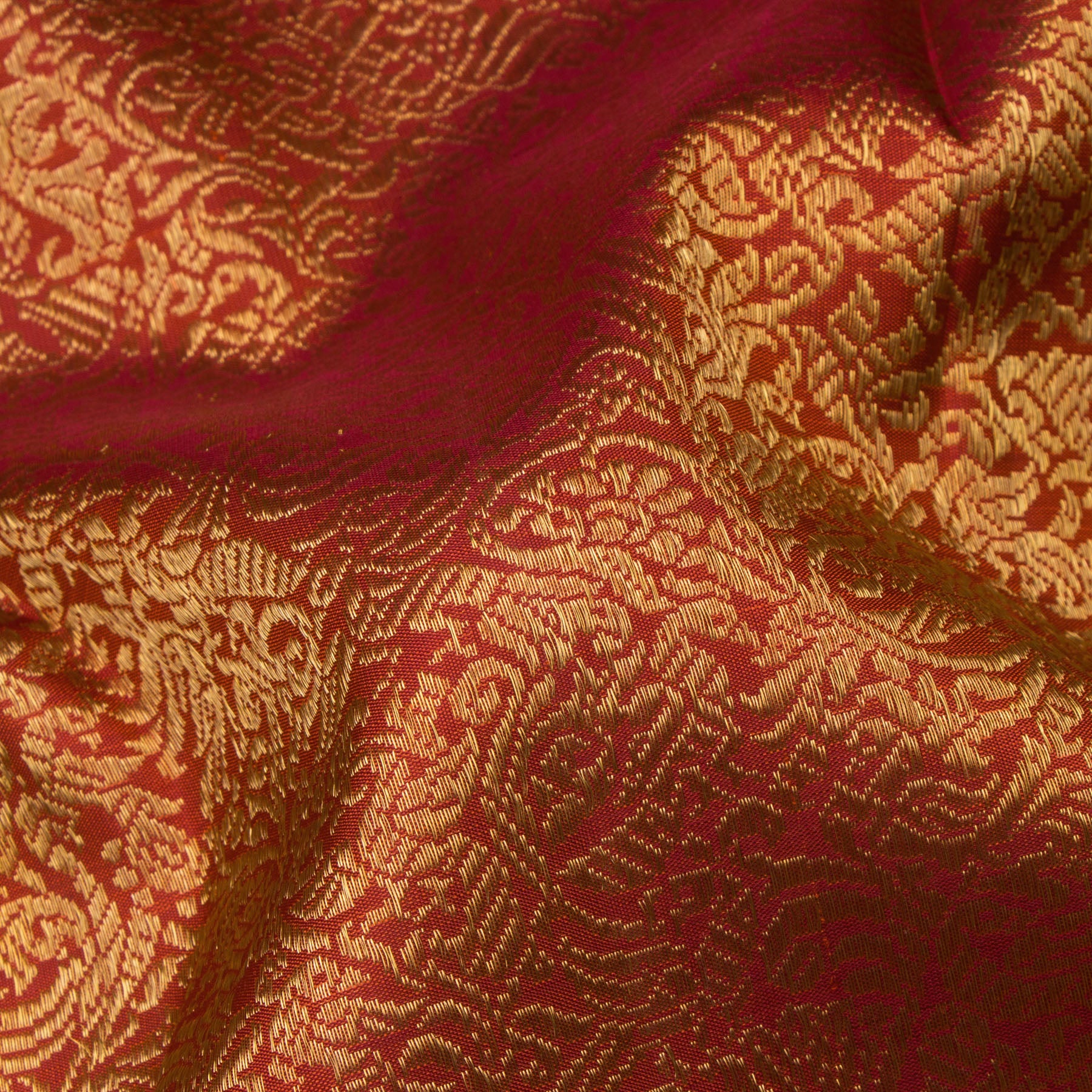 Kanakavalli Kanjivaram Silk Sari 24-040-HS001-08173 - Fabric View