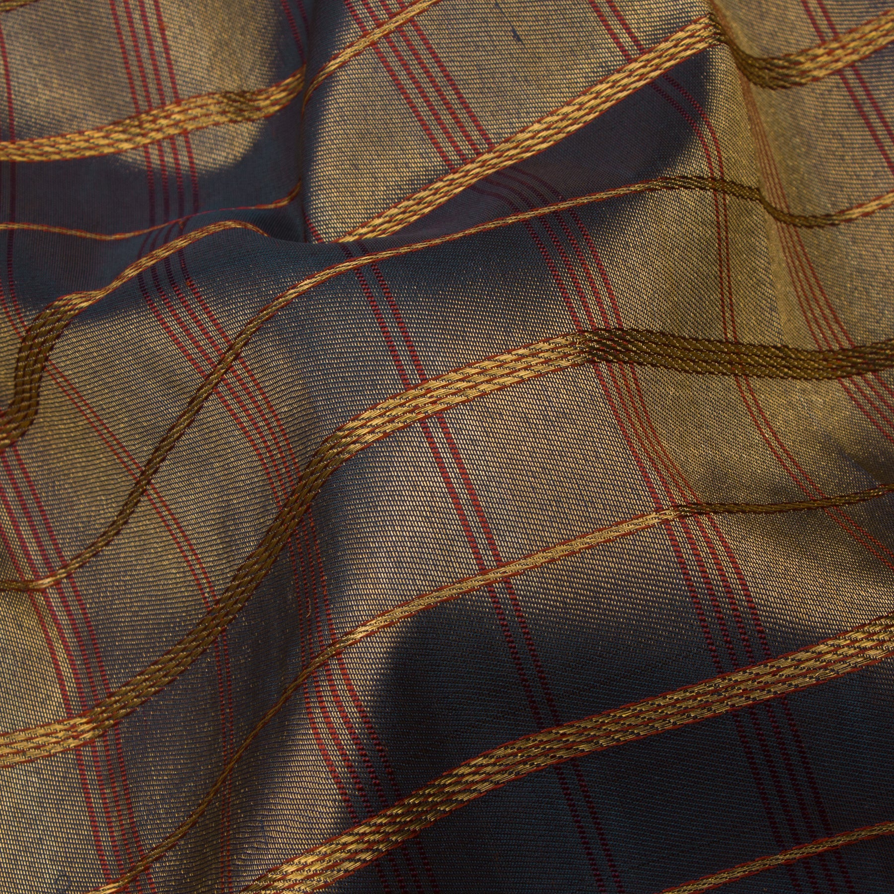 Kanakavalli Kanjivaram Silk Sari 24-040-HS001-10471 - Fabric View