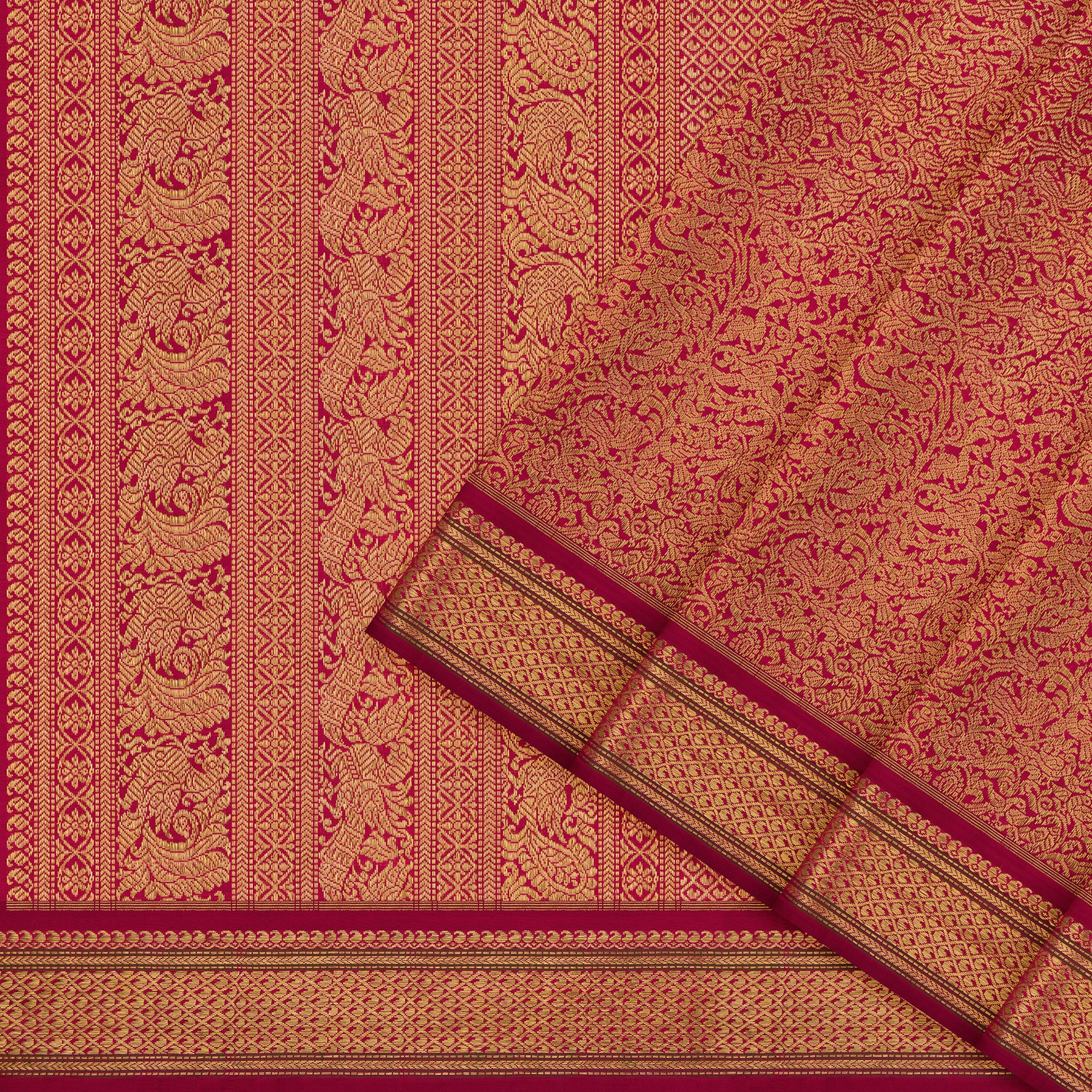 Kanakavalli Kanjivaram Silk Sari 24-040-HS001-10477 - Cover View