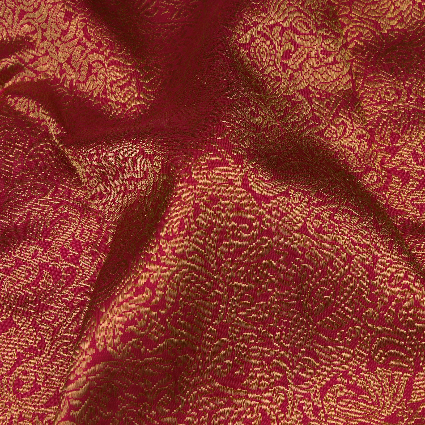 Kanakavalli Kanjivaram Silk Sari 24-040-HS001-10477 - Fabric View