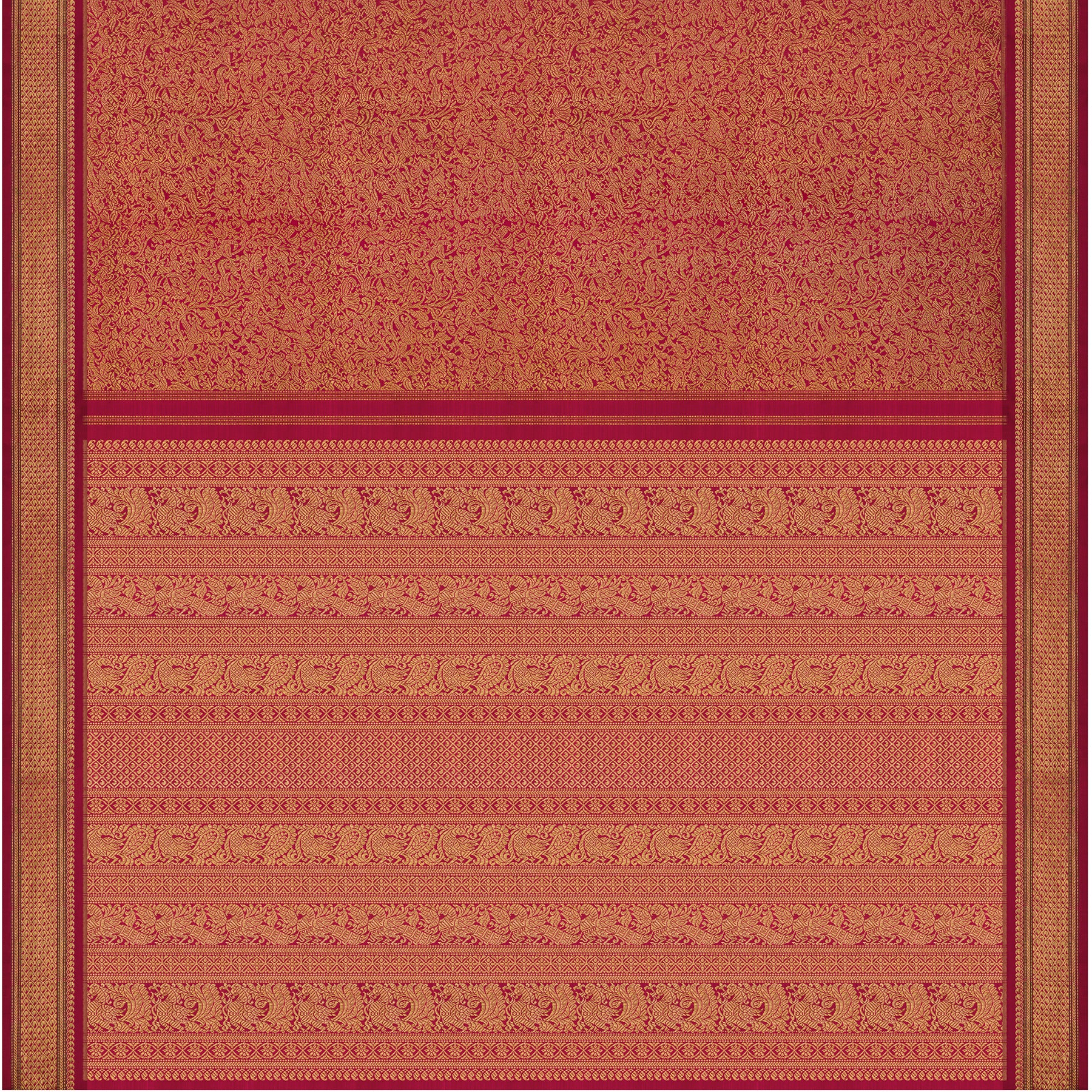 Kanakavalli Kanjivaram Silk Sari 24-040-HS001-10477 - Full View