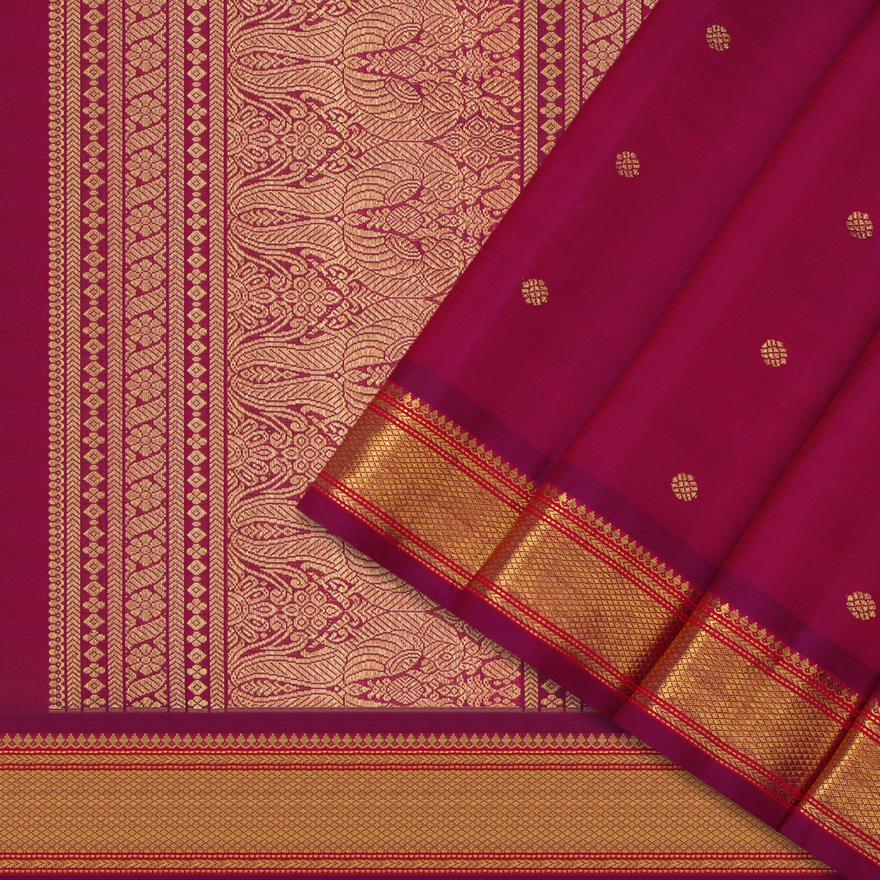 Kanakavalli Kanjivaram Silk Sari 24-040-HS001-10495 - Cover View