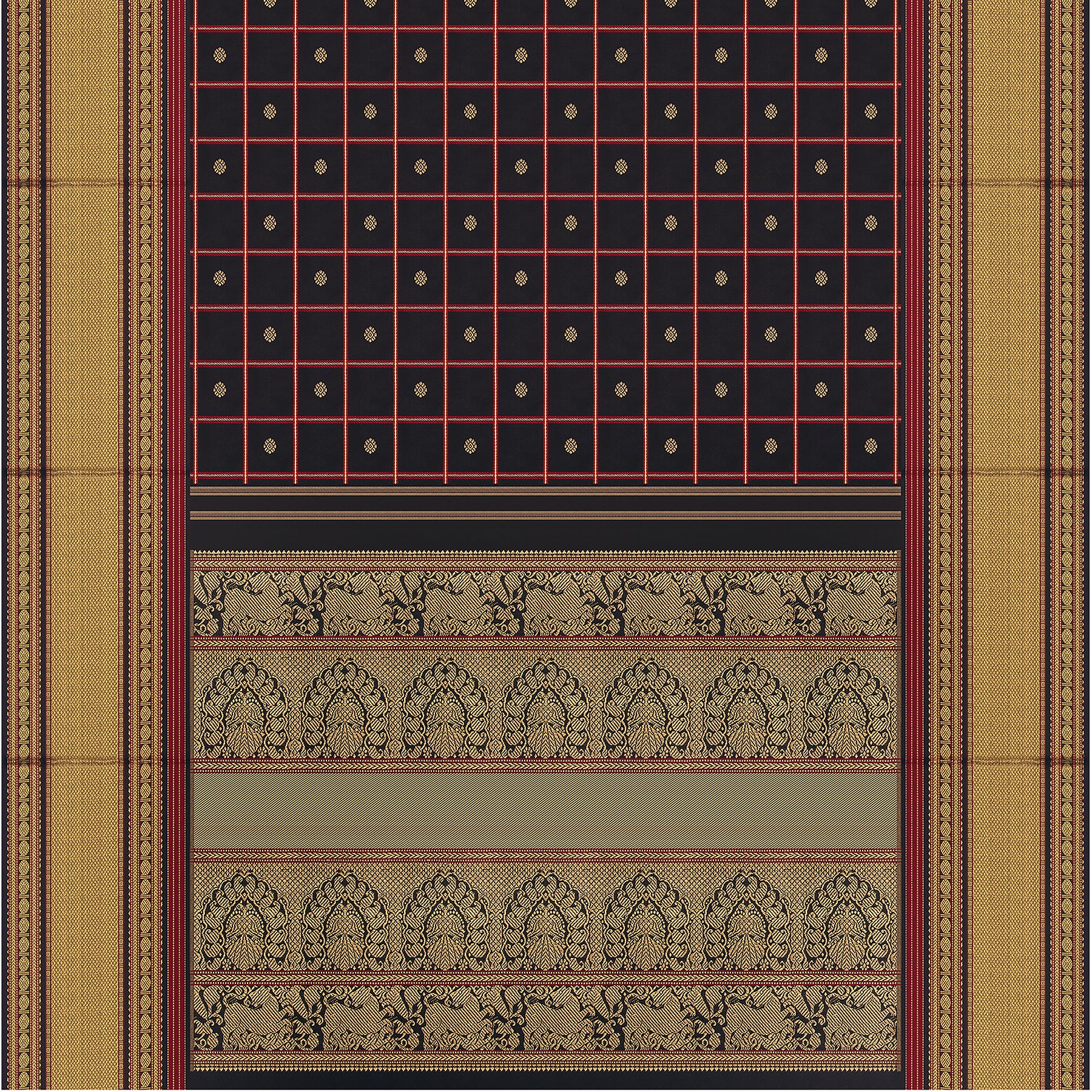 Kanakavalli Kanjivaram Silk Sari 24-040-HS001-10945 - Full View