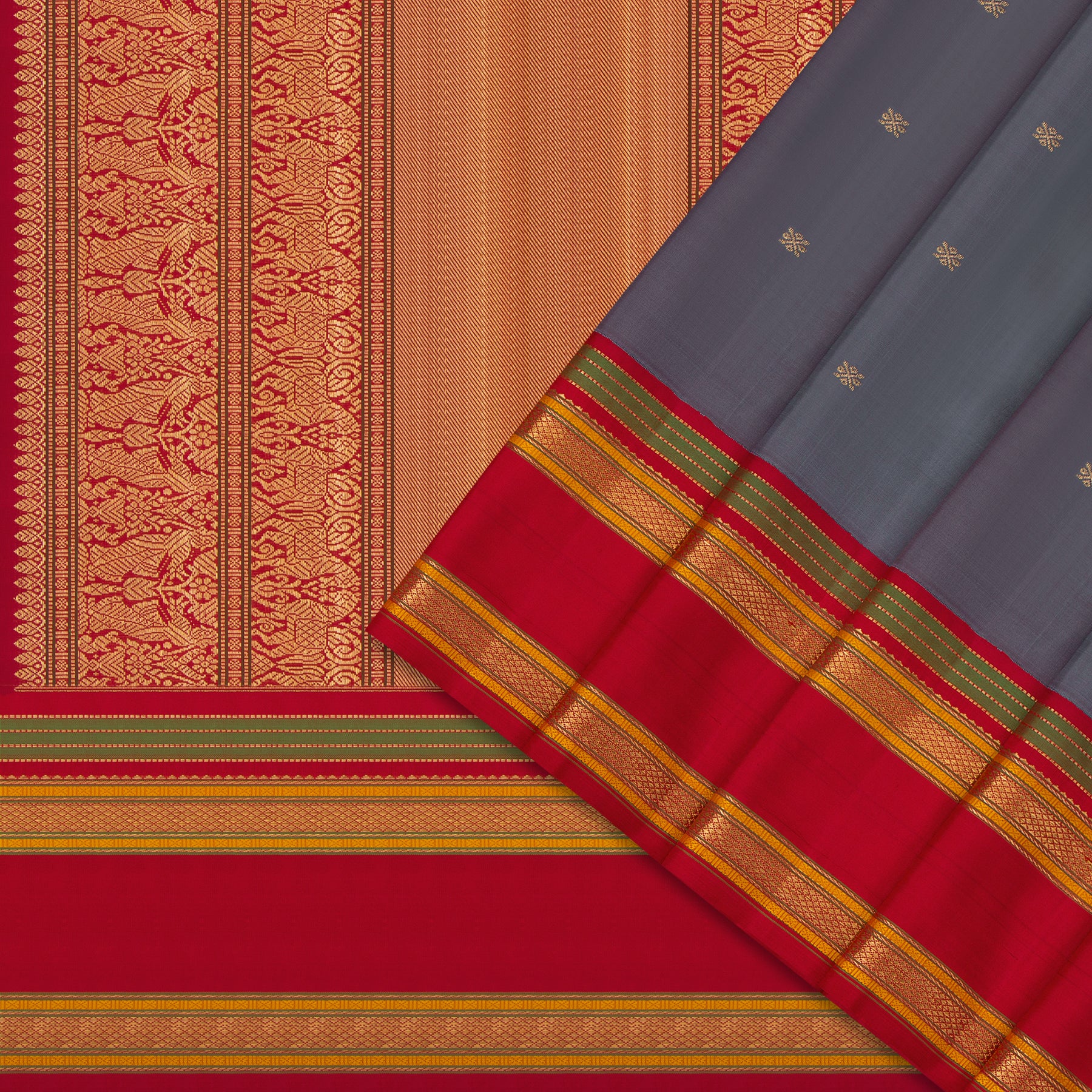 Kanakavalli Kanjivaram Silk Sari 24-040-HS001-10949 - Cover View