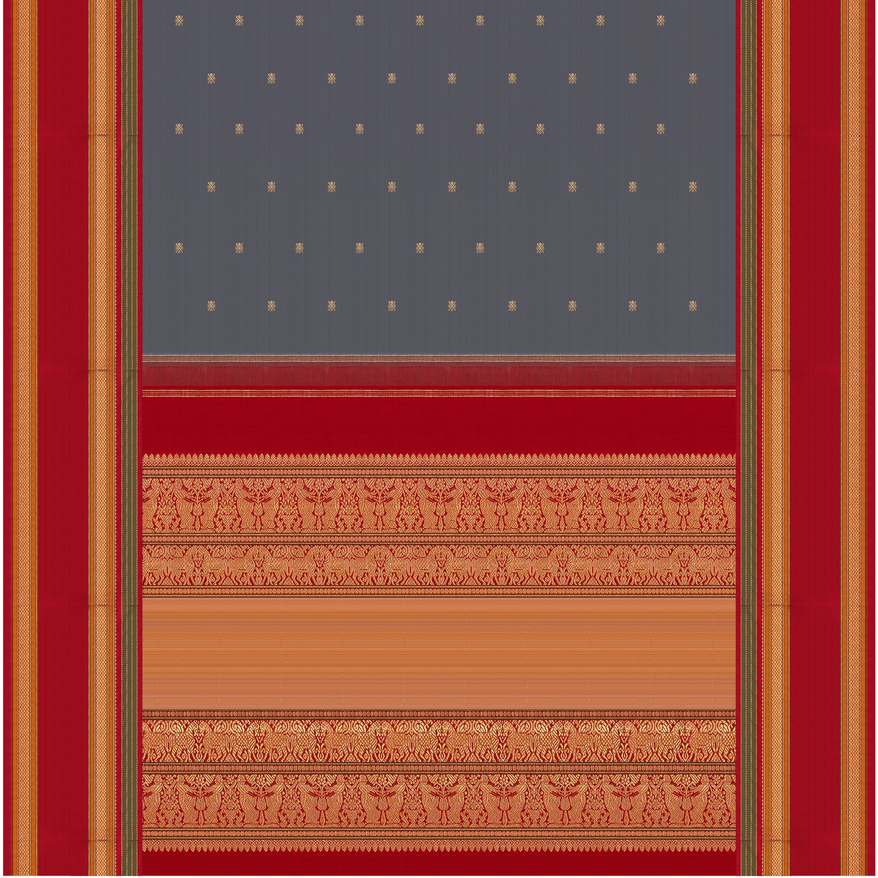 Kanakavalli Kanjivaram Silk Sari 24-040-HS001-10949 - Full View