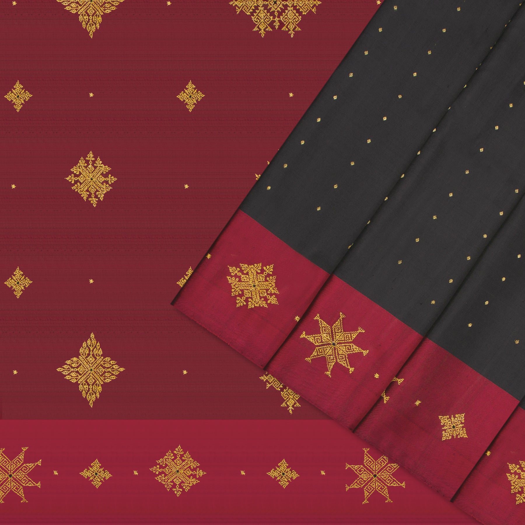 Kanakavalli X Kasuti Kanjivaram Silk Sari 24-040-HS001-11914 - Cover View