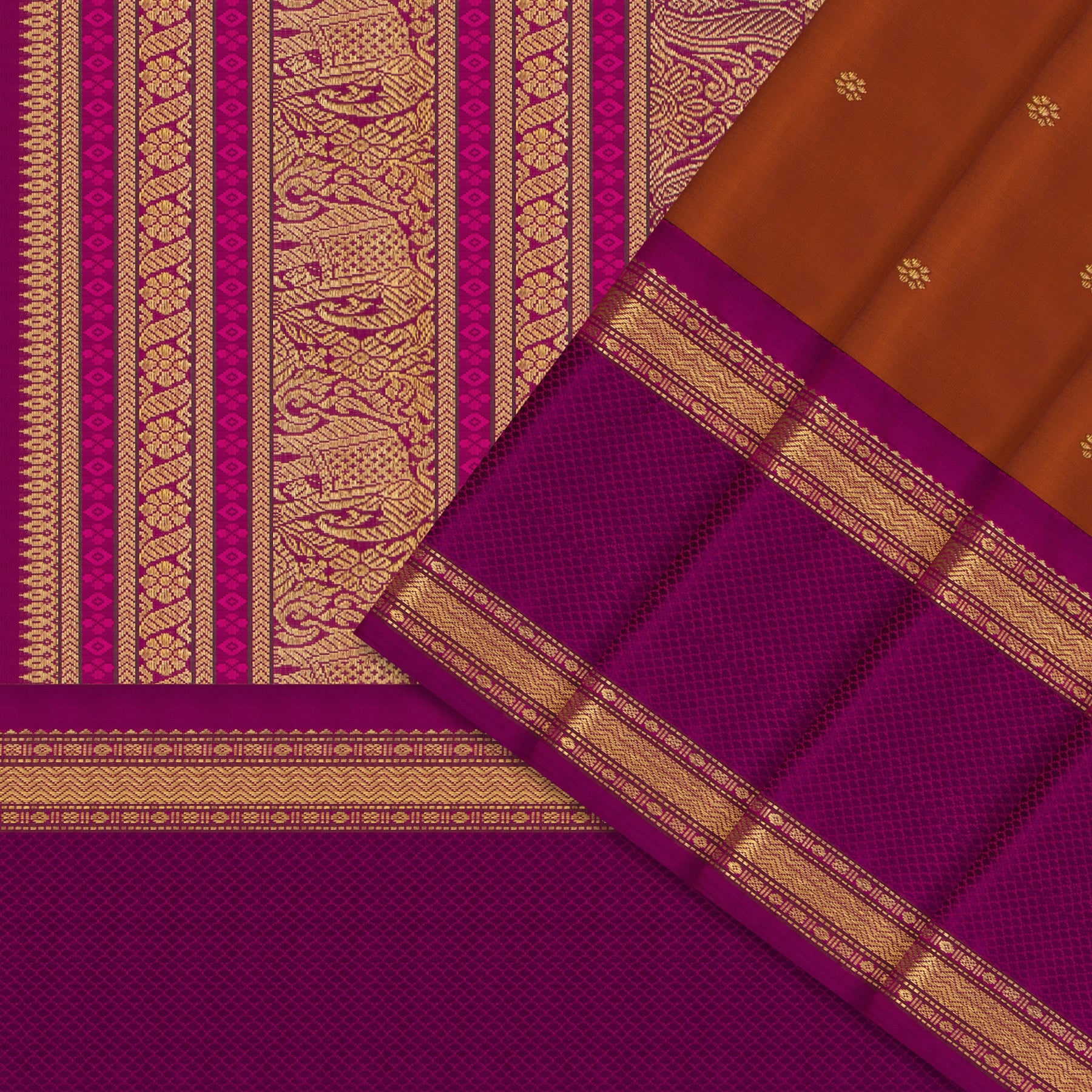 Kanakavalli Kanjivaram Silk Sari 24-040-HS001-11915 - Cover View