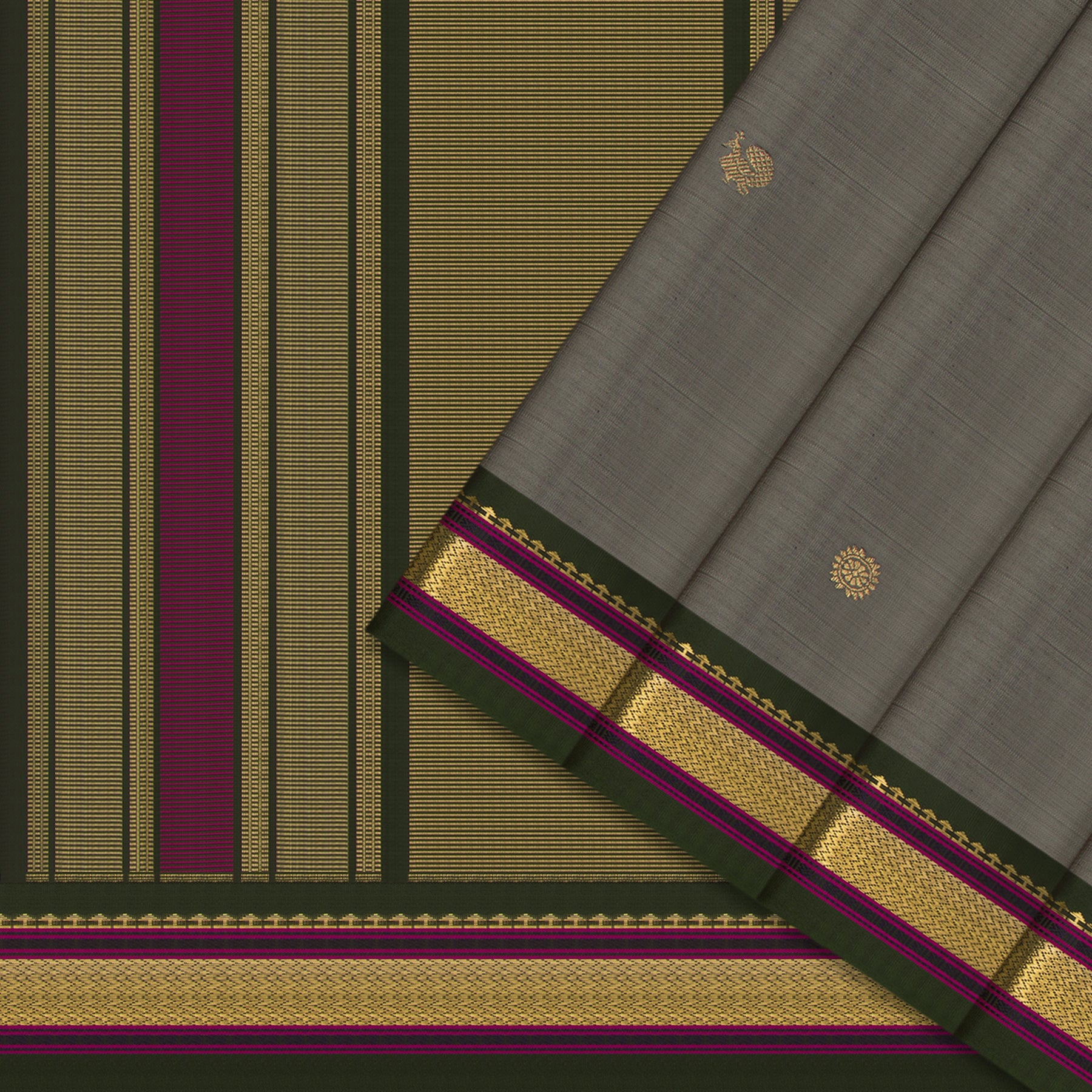 Kanakavalli Kanjivaram Silk Sari 24-040-HS001-11916 - Cover View