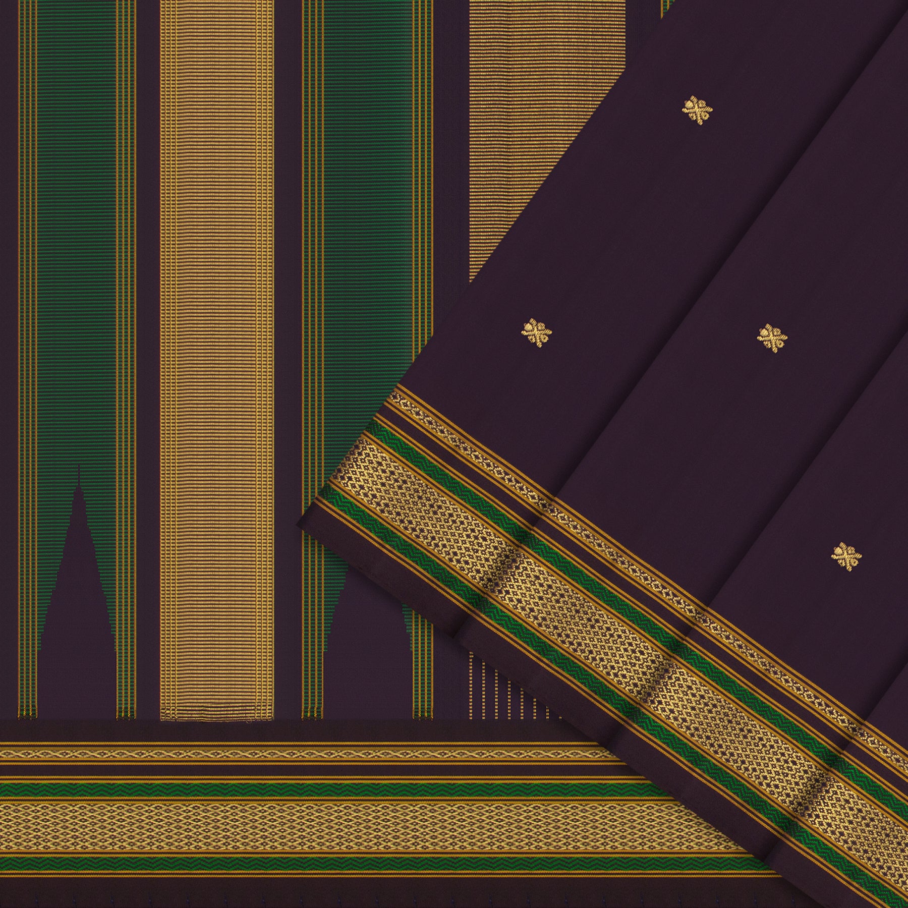 Kanakavalli Kanjivaram Silk Sari 24-040-HS001-11919 - Cover View