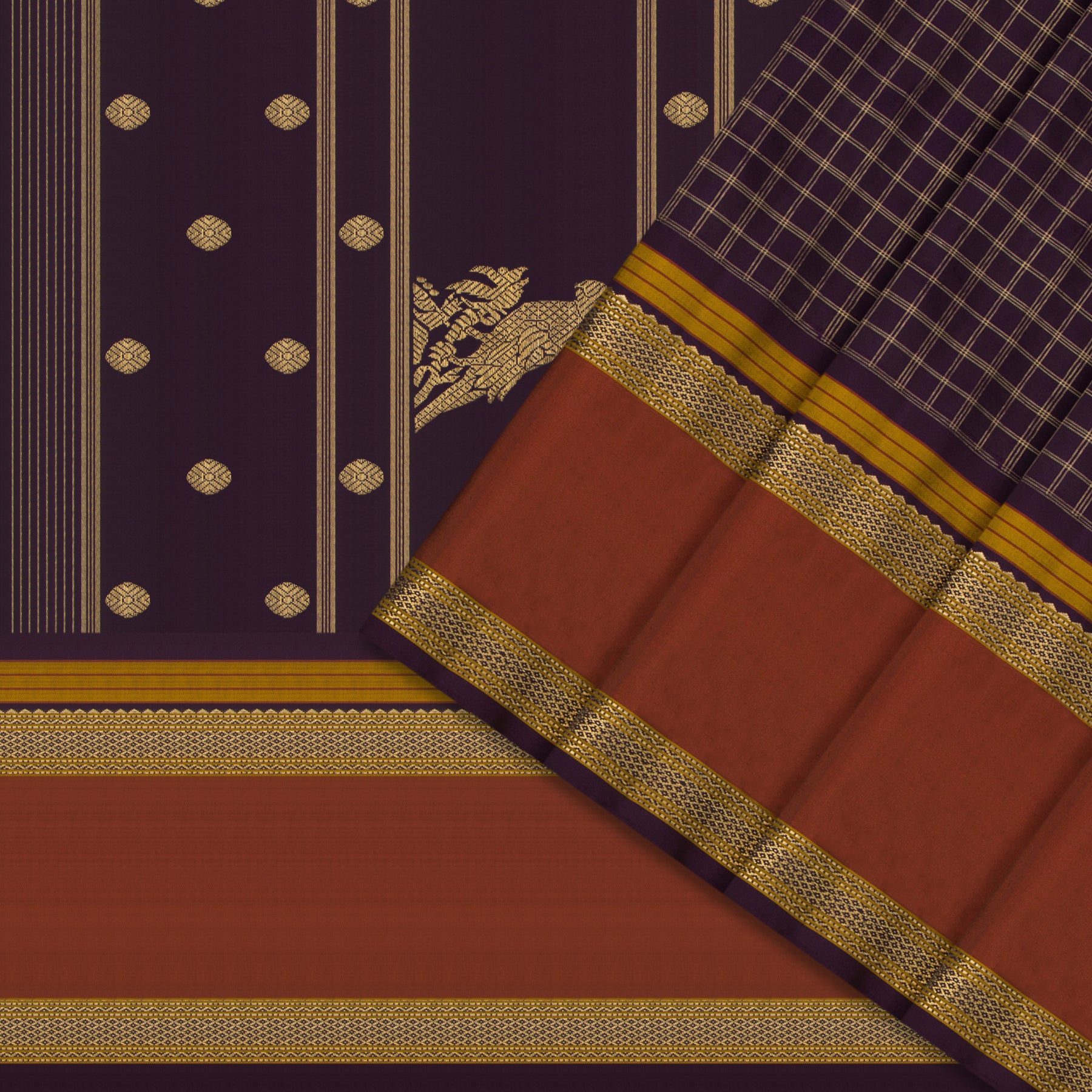 Kanakavalli Kanjivaram Silk Sari 24-040-HS001-11947 - Cover View