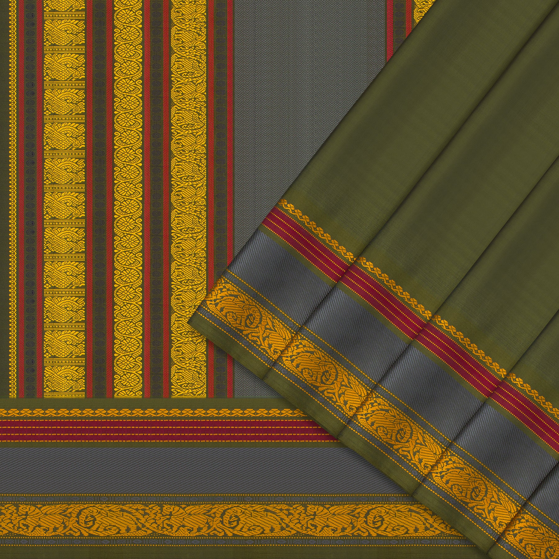 Kanakavalli Kanjivaram Silk Sari 24-040-HS001-11954 - Cover View