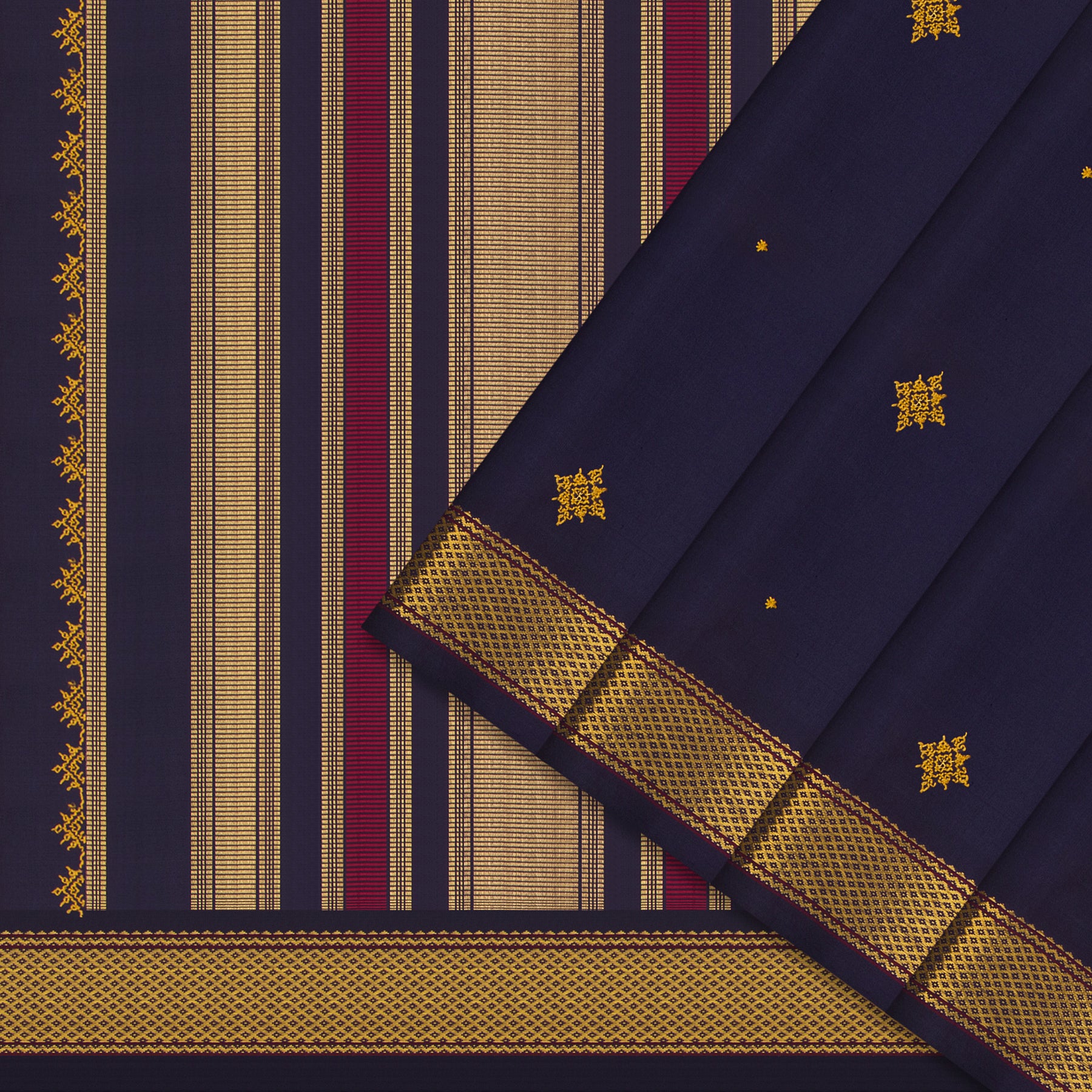 Kanakavalli Kanjivaram Silk Sari 24-040-HS001-12347 - Cover View