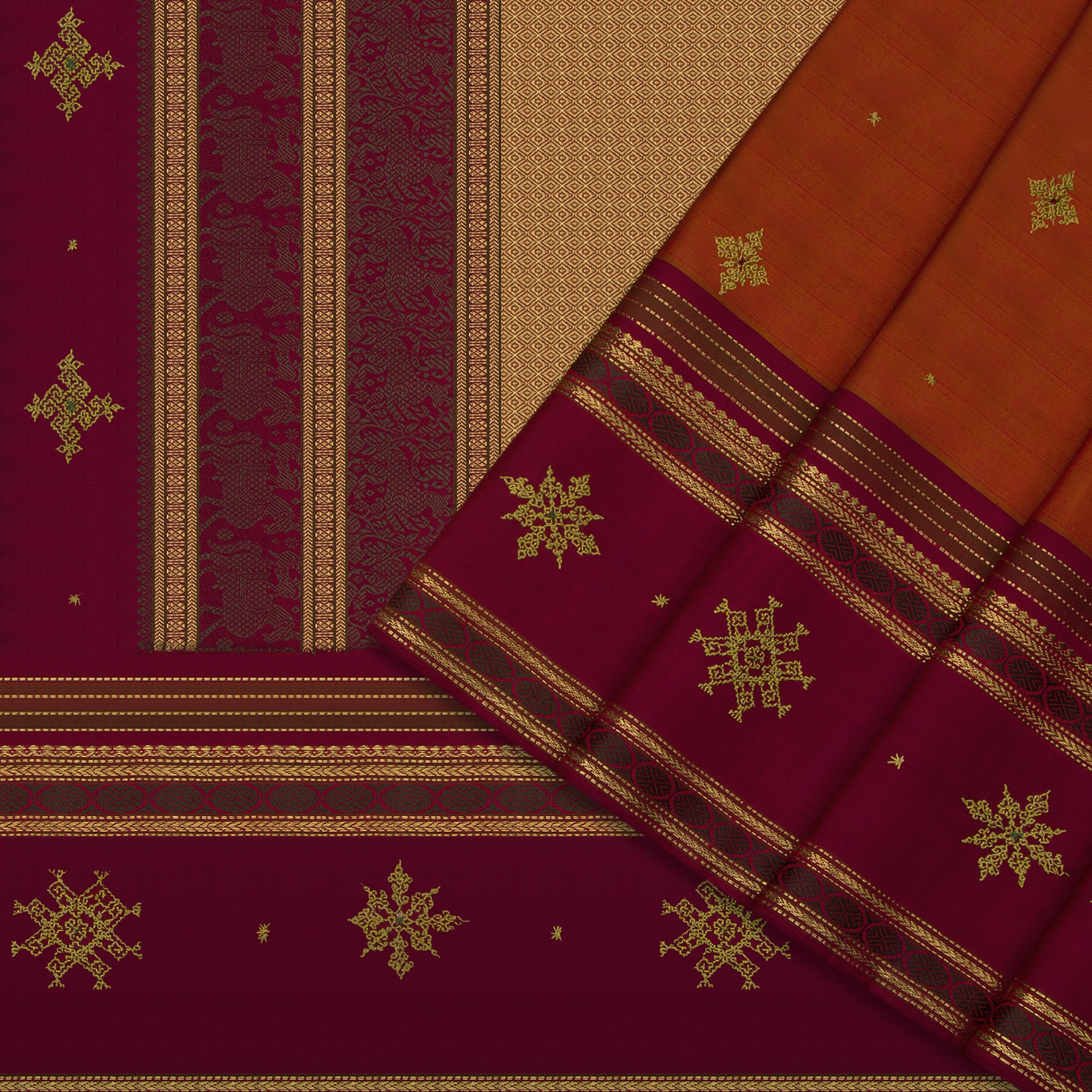 Kanakavalli Kanjivaram Silk Sari 24-040-HS001-12351 - Cover View