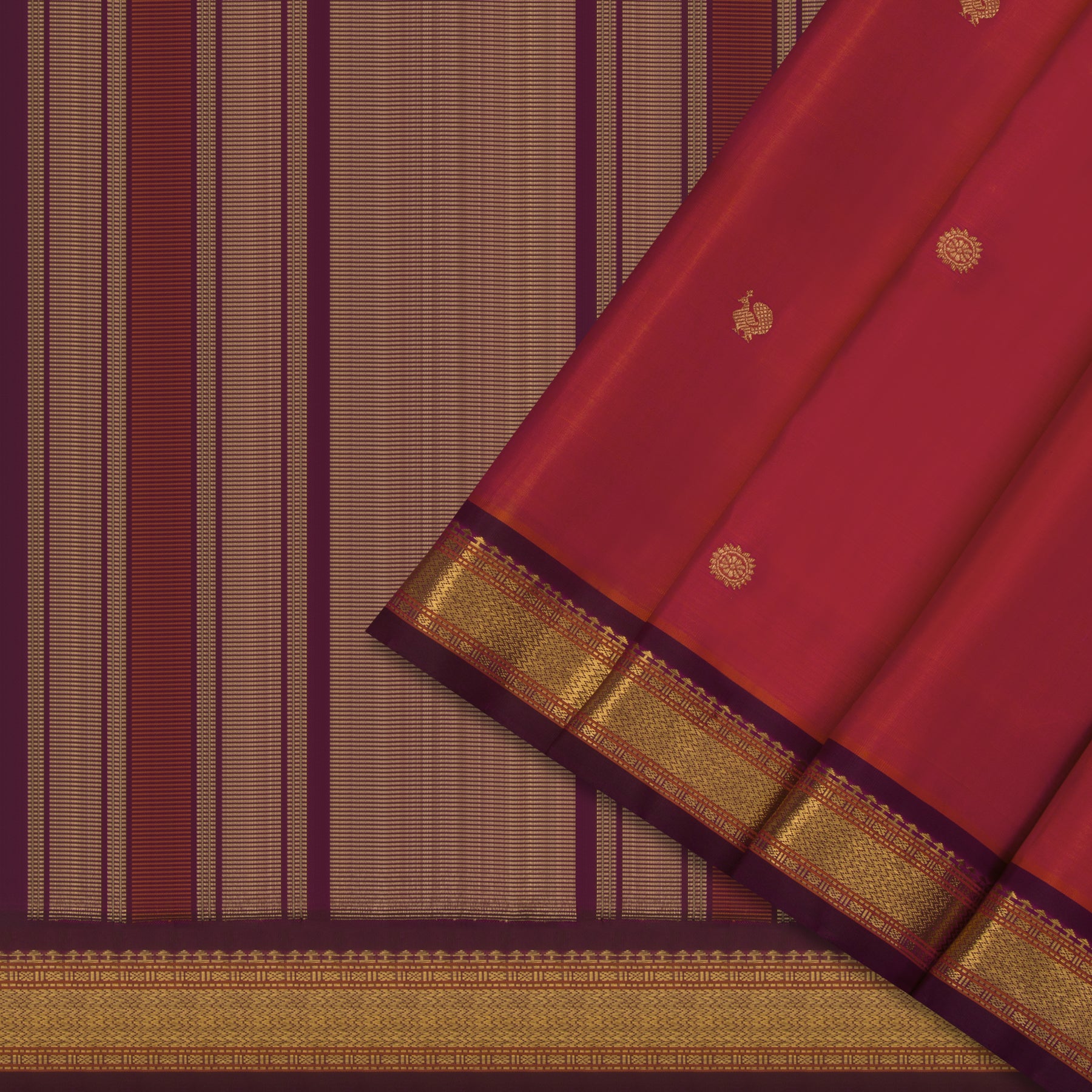 Kanakavalli Kanjivaram Silk Sari 24-040-HS001-12359 - Cover View