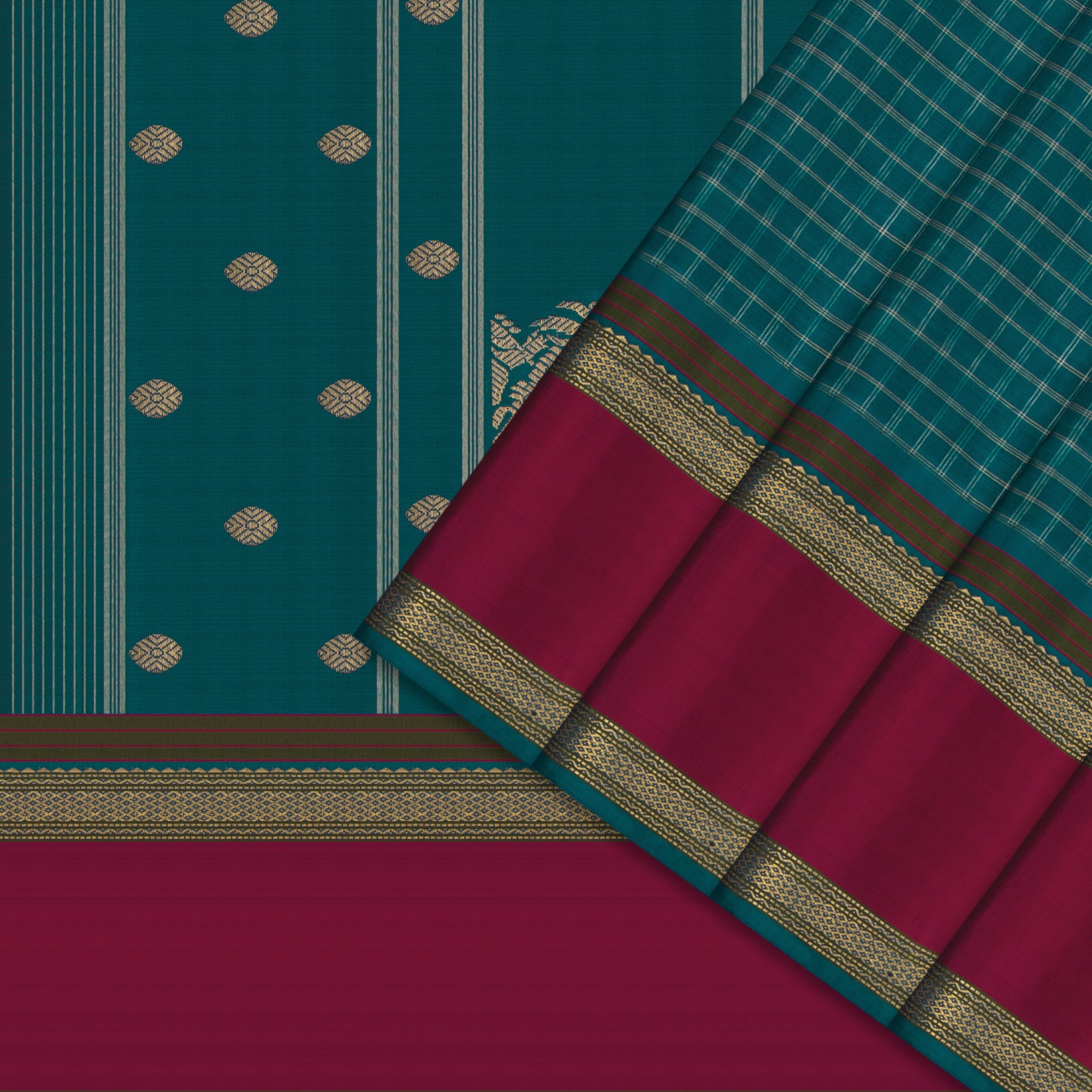 Kanakavalli Kanjivaram Silk Sari 24-040-HS001-12401 - Cover View