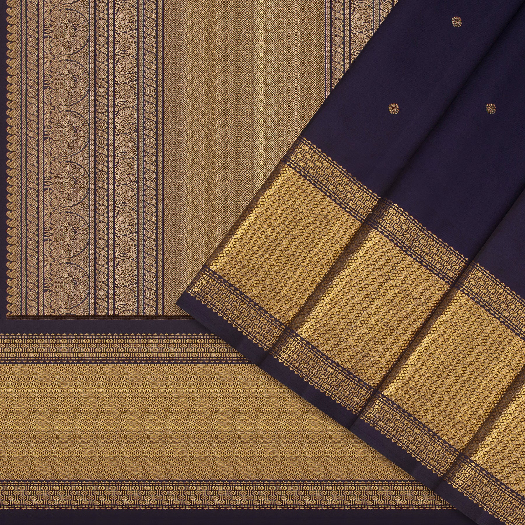 Kanakavalli Kanjivaram Silk Sari 24-040-HS001-13386 - Cover View
