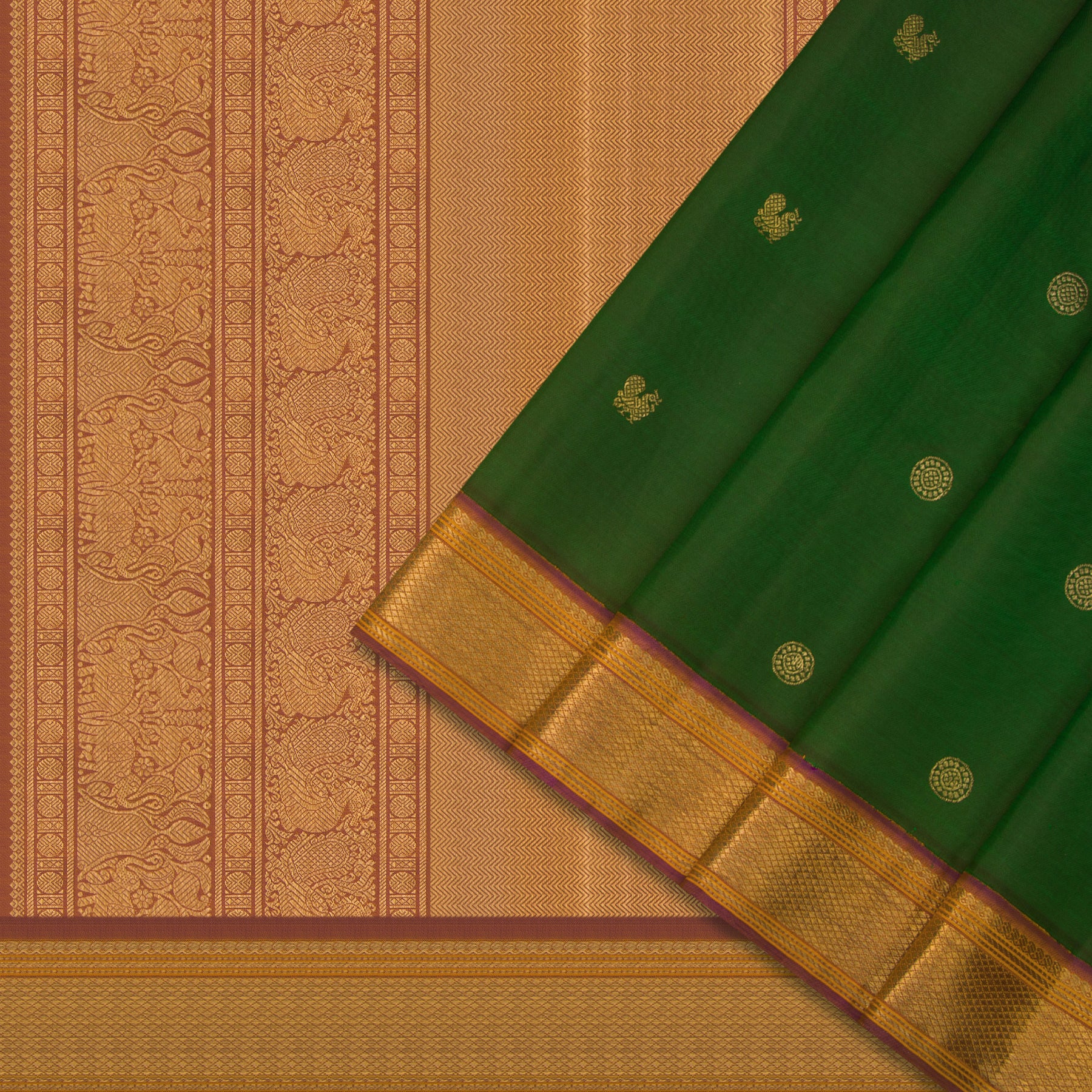 Kanakavalli Kanjivaram Silk Sari 24-041-HS001-02383 - Cover View