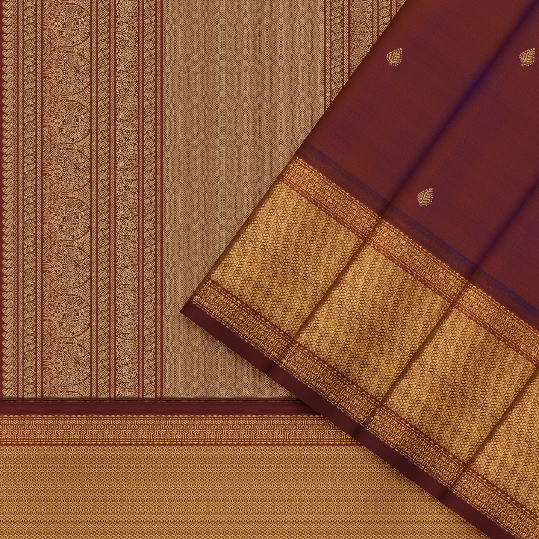 Kanakavalli Kanjivaram Silk Sari 24-041-HS001-02396 - Cover View