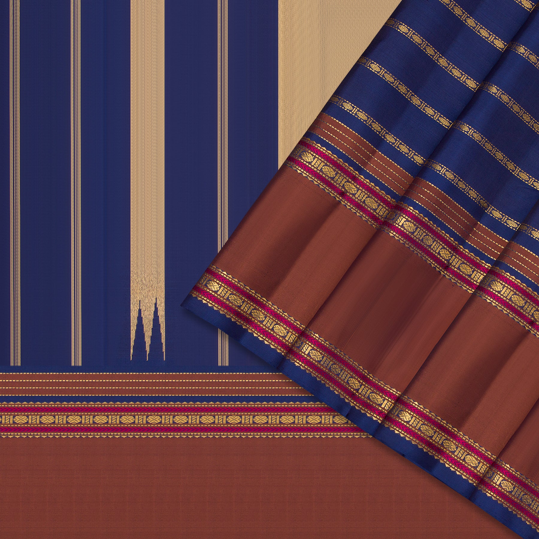 Kanakavalli Kanjivaram Silk Sari 24-041-HS001-02402 - Cover View