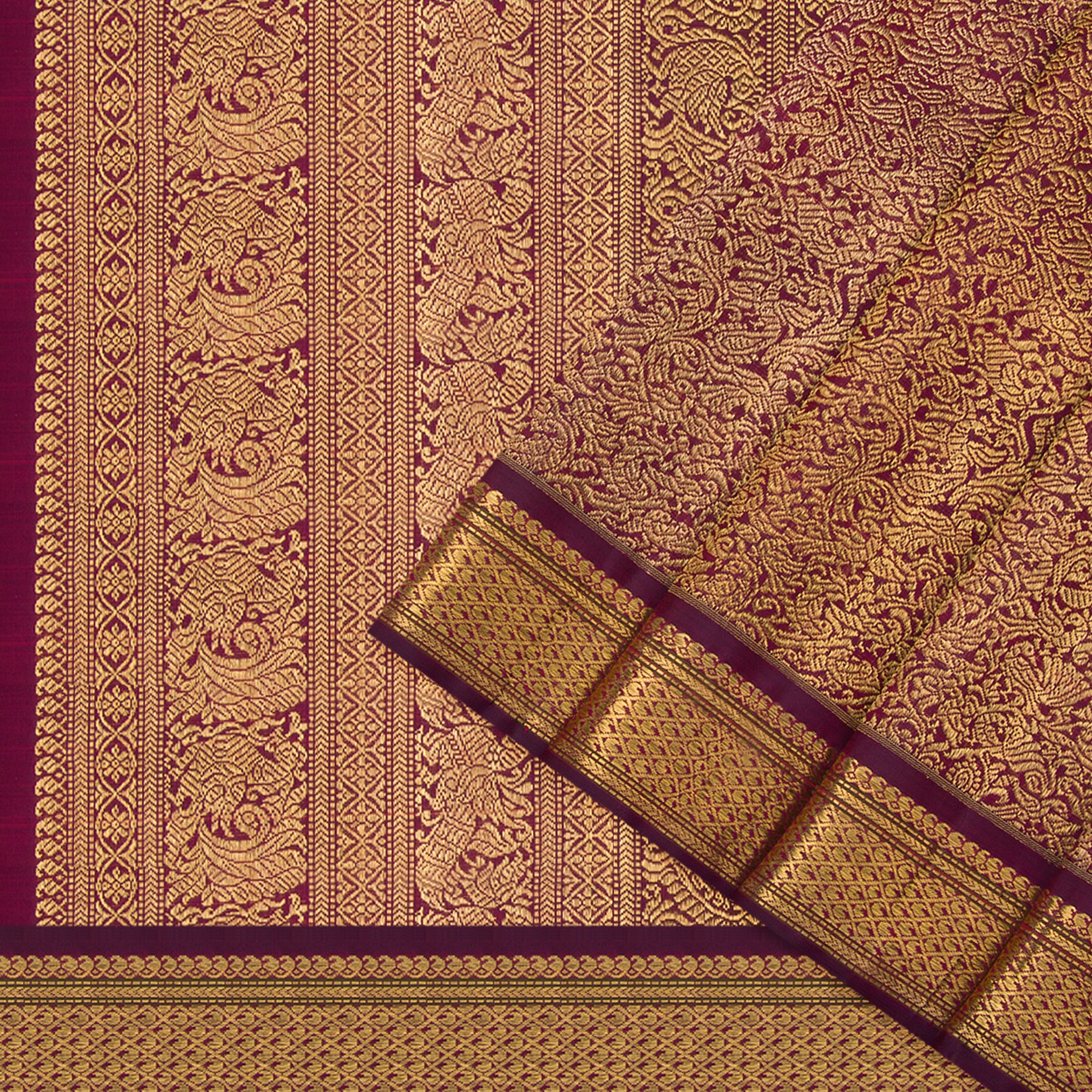 Kanakavalli Kanjivaram Silk Sari 24-041-HS001-04738 - Cover View