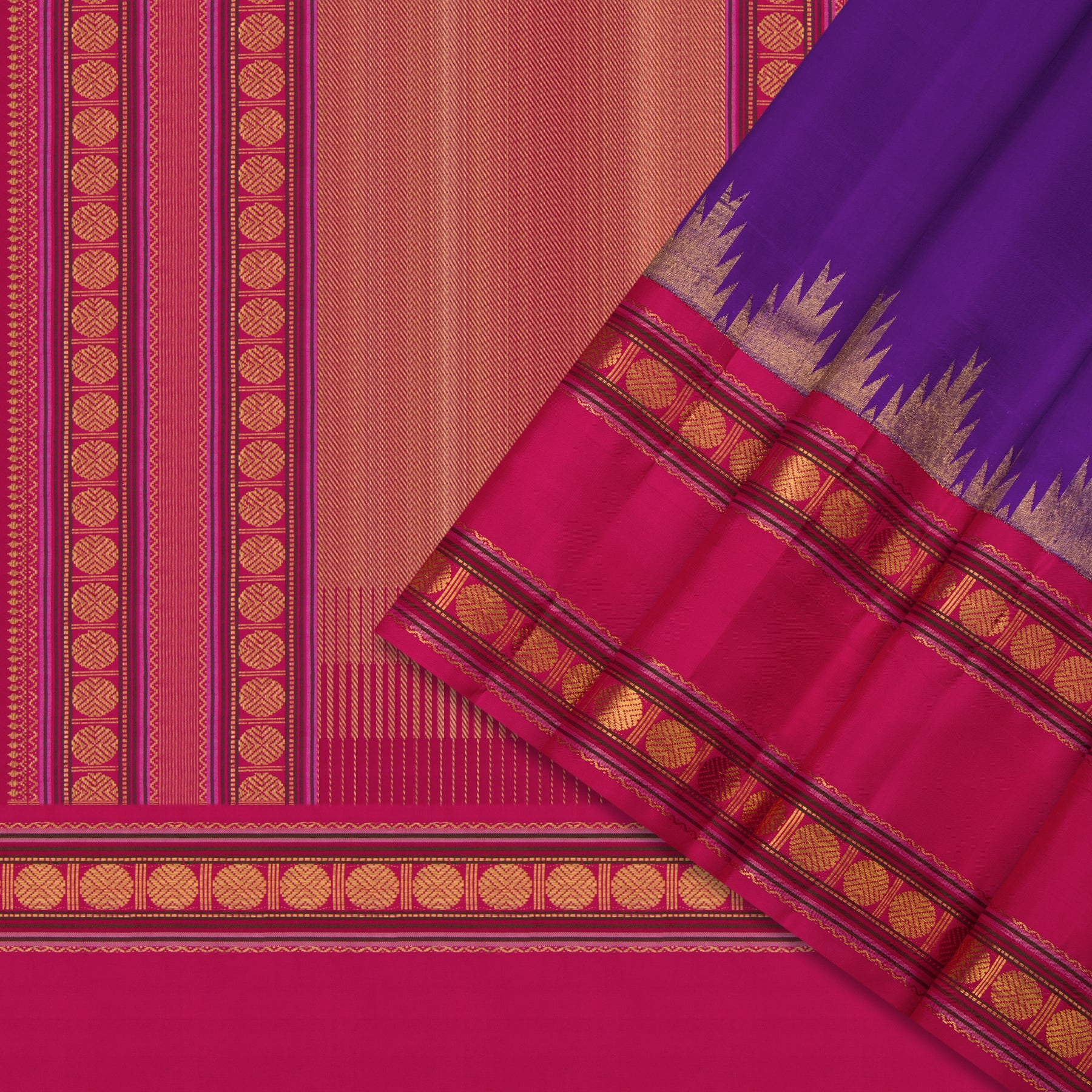 Kanakavalli Kanjivaram Silk Sari 24-041-HS001-04742 - Cover View