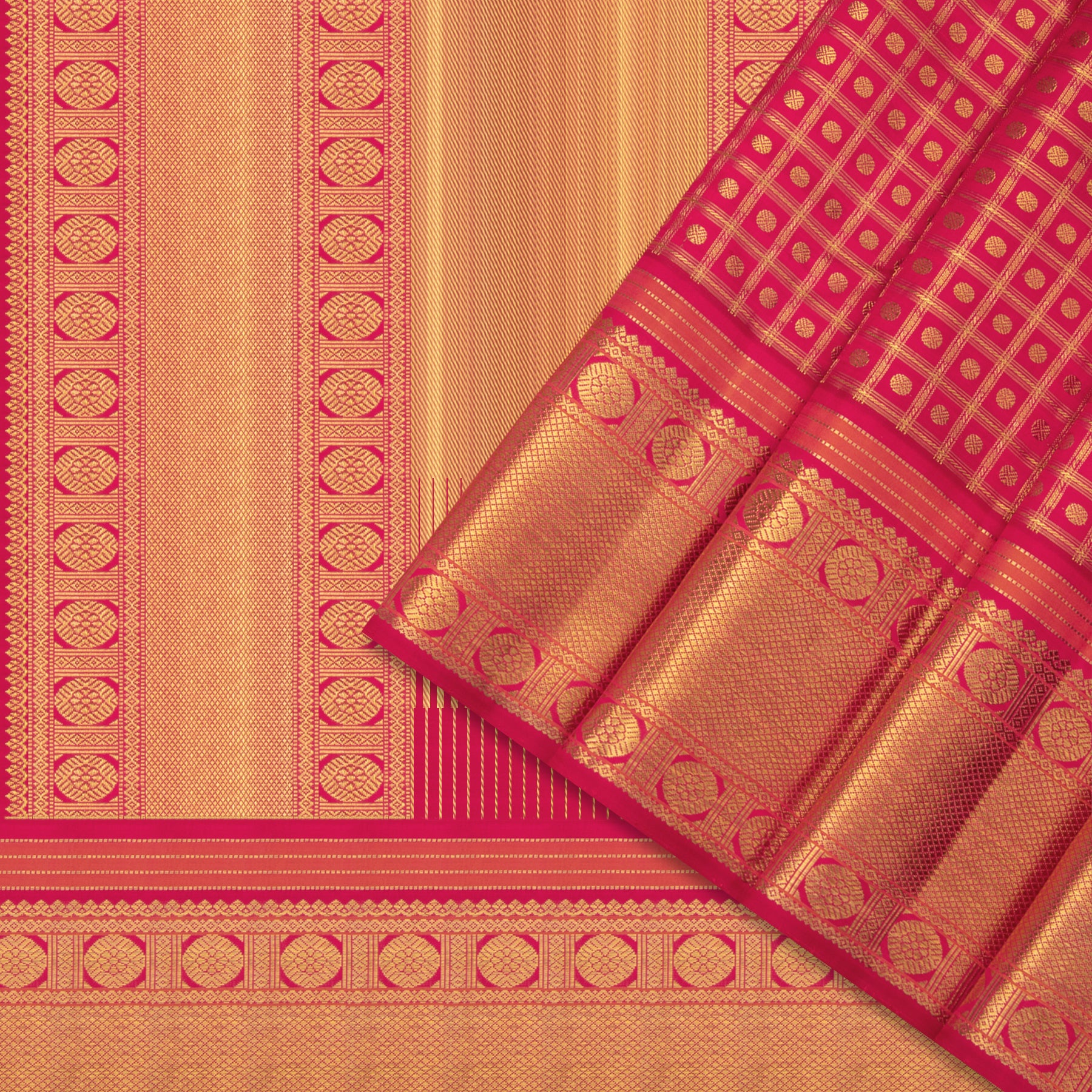 Kanakavalli Kanjivaram Silk Sari 24-041-HS001-04743 - Cover View