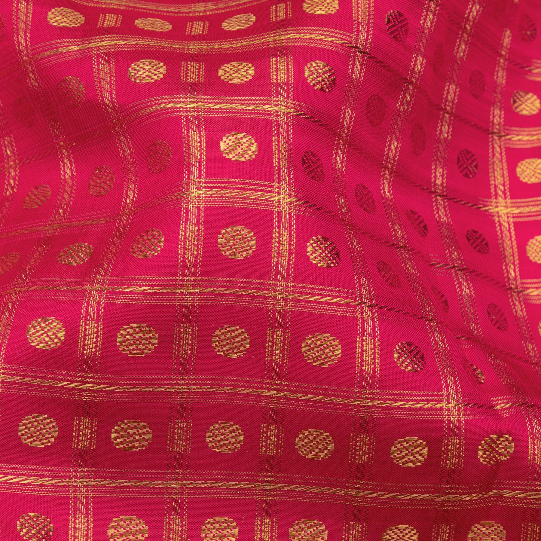 Kanakavalli Kanjivaram Silk Sari 24-041-HS001-04743 - Fabric View