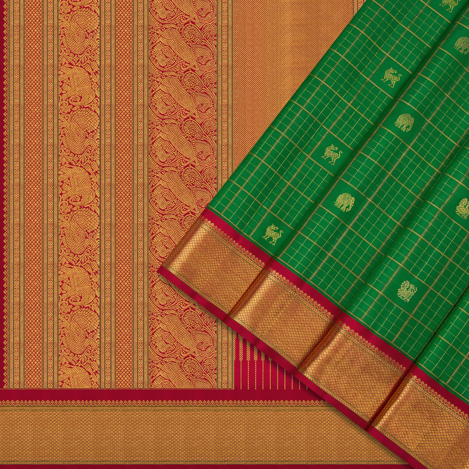 Kanakavalli Kanjivaram Silk Sari 24-041-HS001-04749 - Cover View