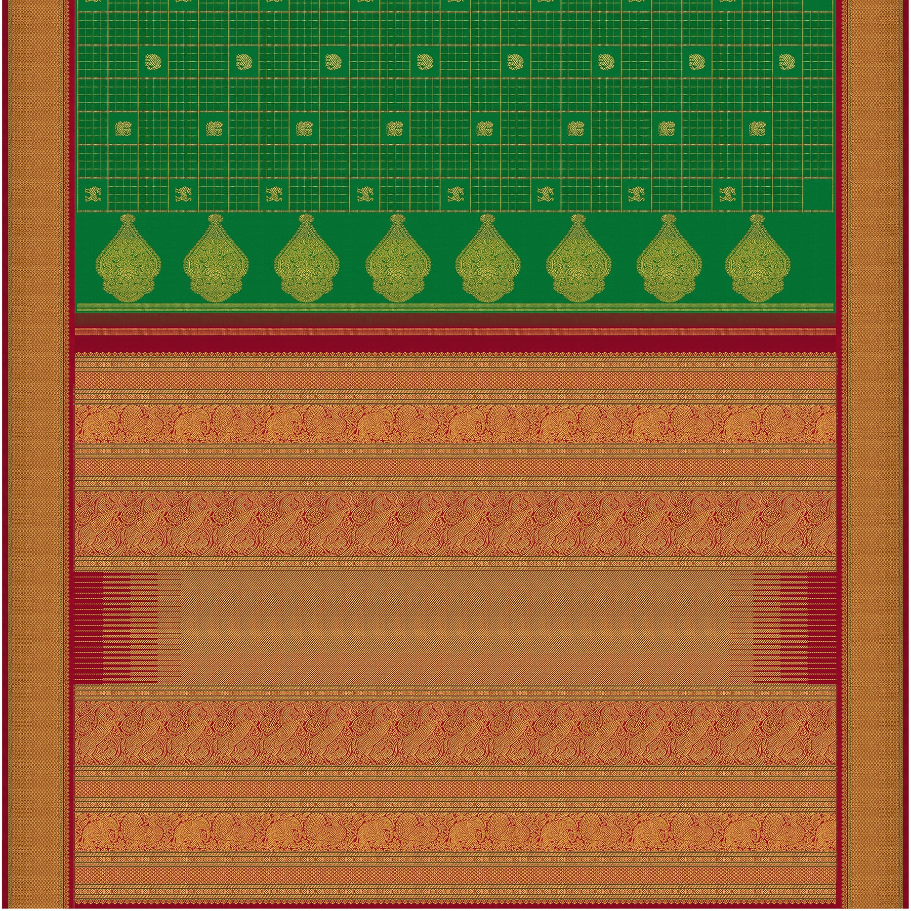 Kanakavalli Kanjivaram Silk Sari 24-041-HS001-04749 - Full View