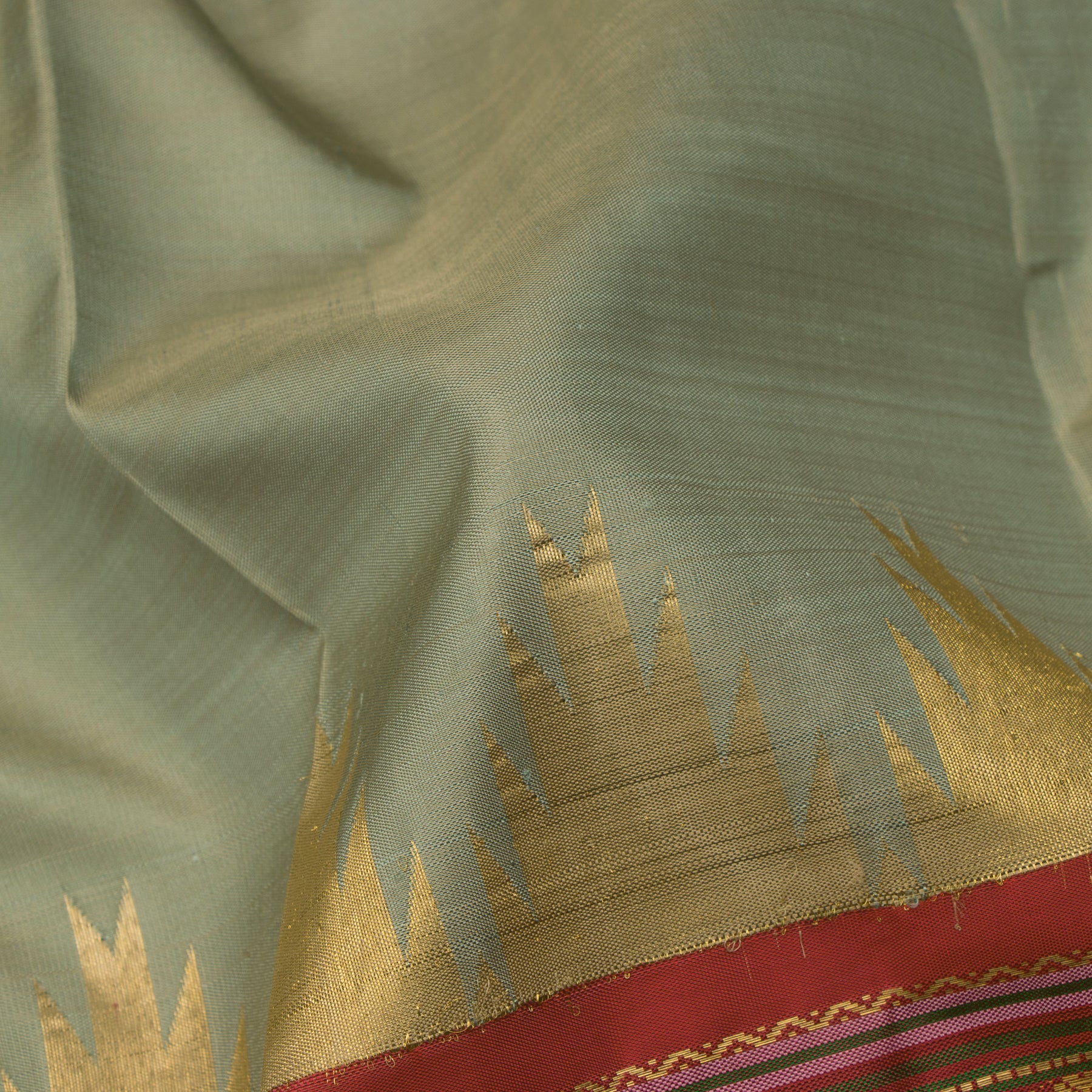 Kanakavalli Kanjivaram Silk Sari 24-041-HS001-04753 - Fabric View