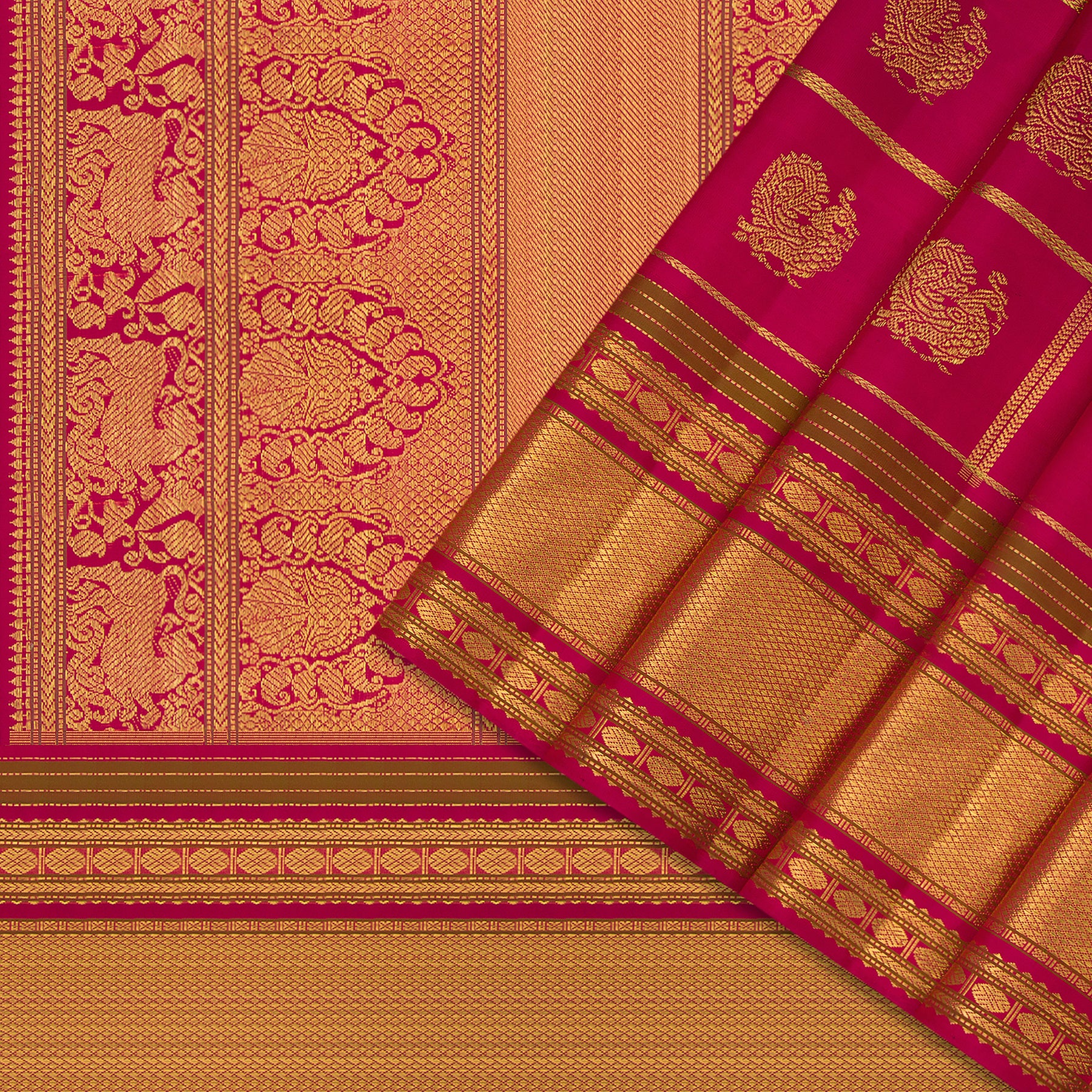 Kanakavalli Kanjivaram Silk Sari 24-041-HS001-04755 - Cover View